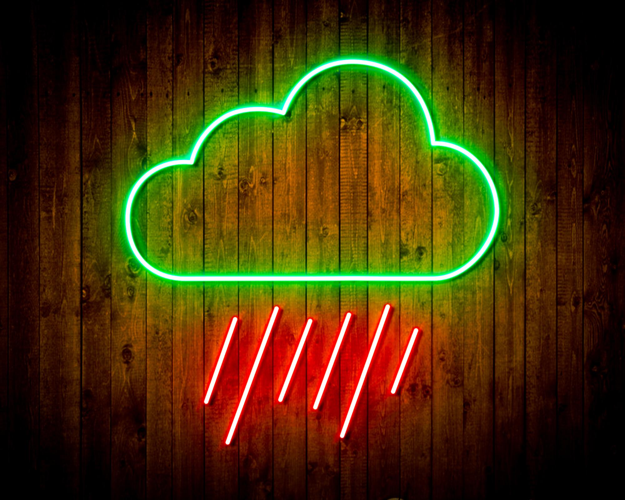 Cloud and Raining LED Neon Sign Wall Light