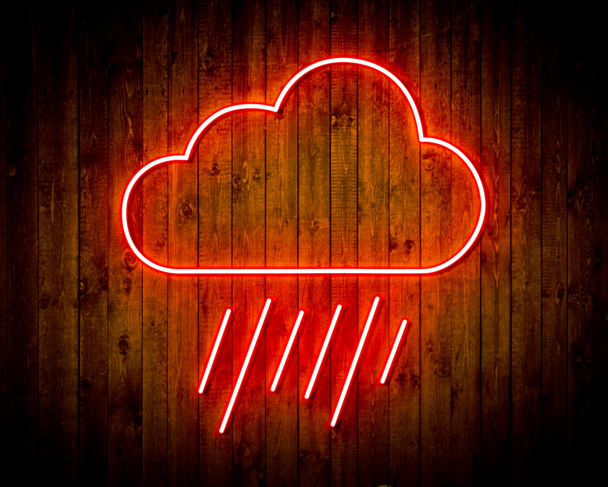 Cloud and Raining LED Neon Sign Wall Light