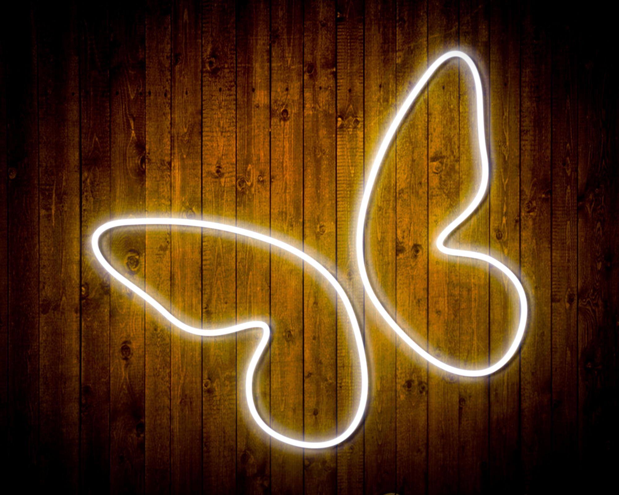 Butterfly Girl Room LED Neon Sign
