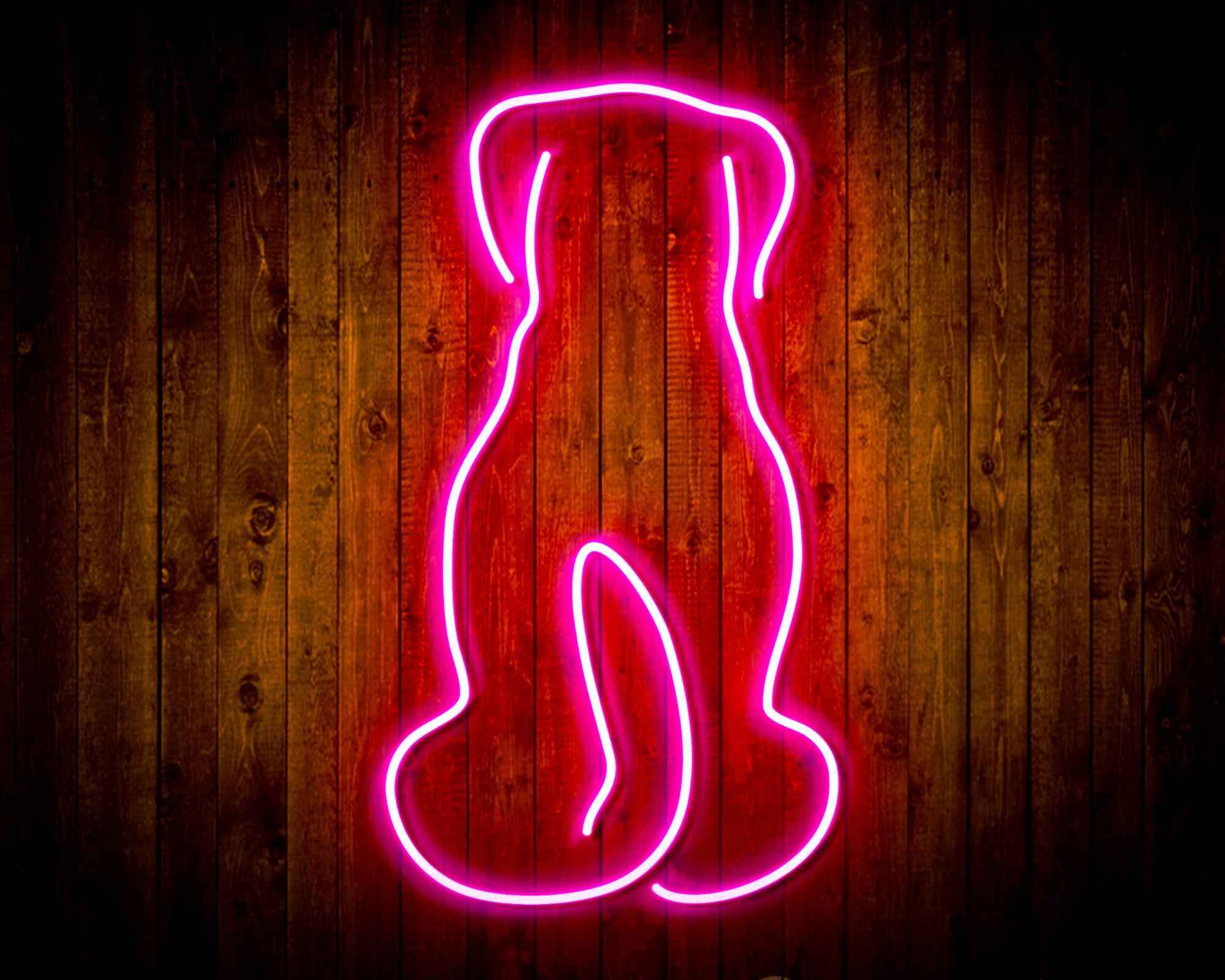 Back of Stanging Dog LED Neon Sign