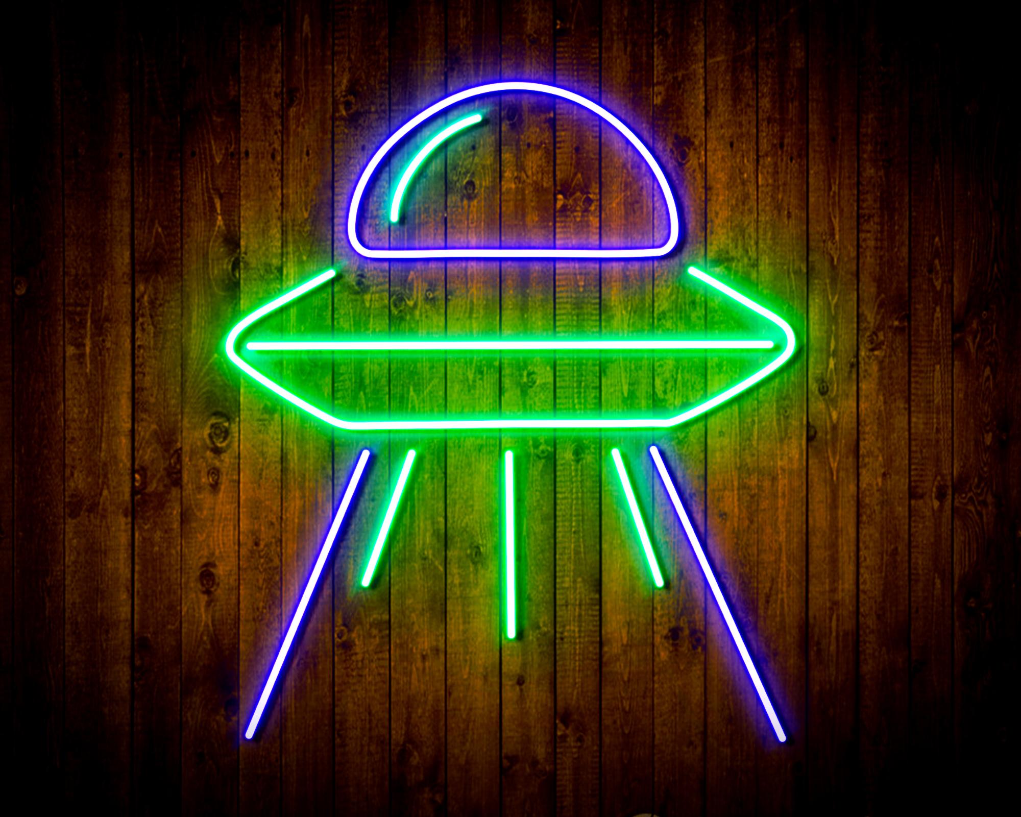 Spaceship UFO LED Neon Sign Wall Light