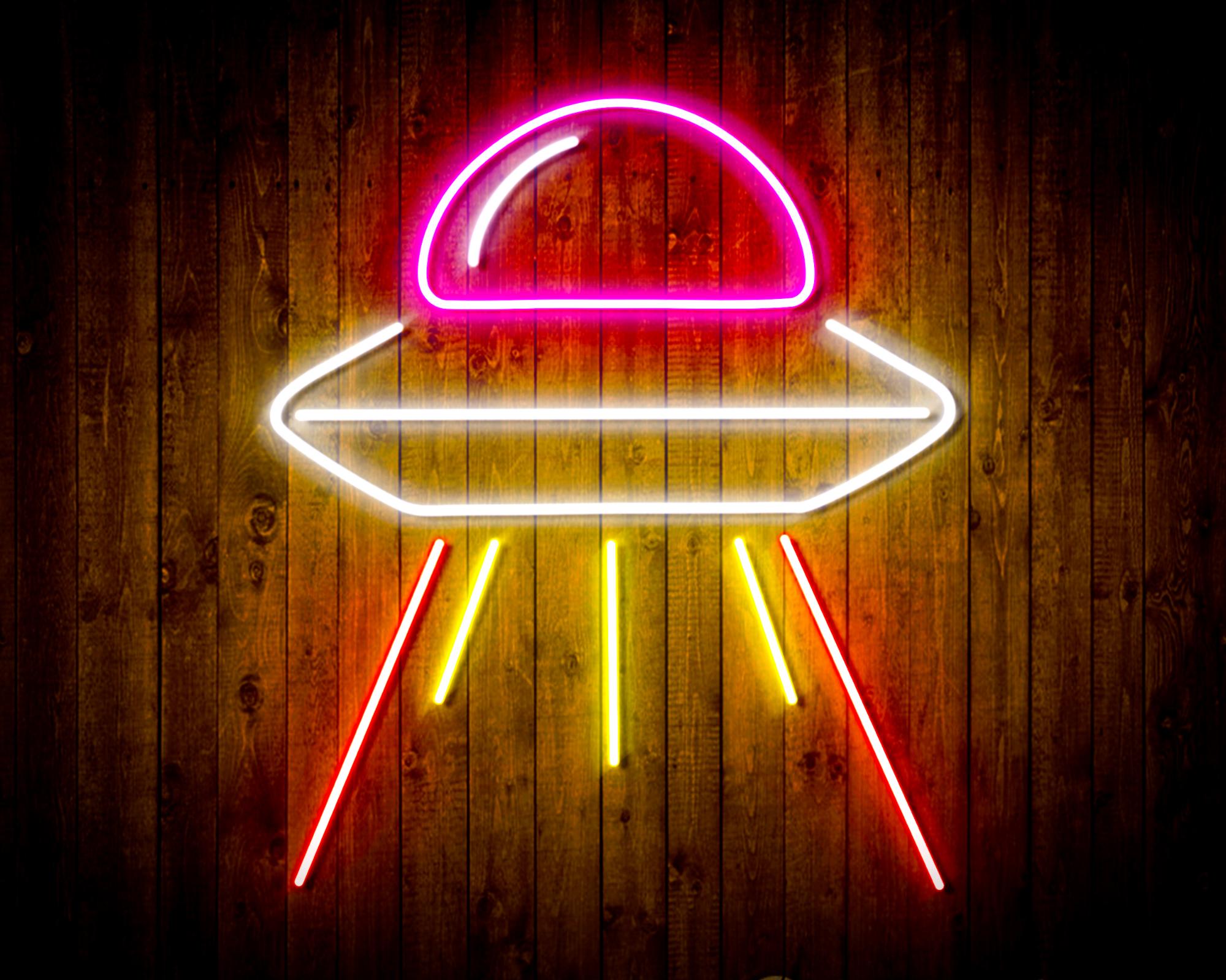 Spaceship UFO LED Neon Sign Wall Light