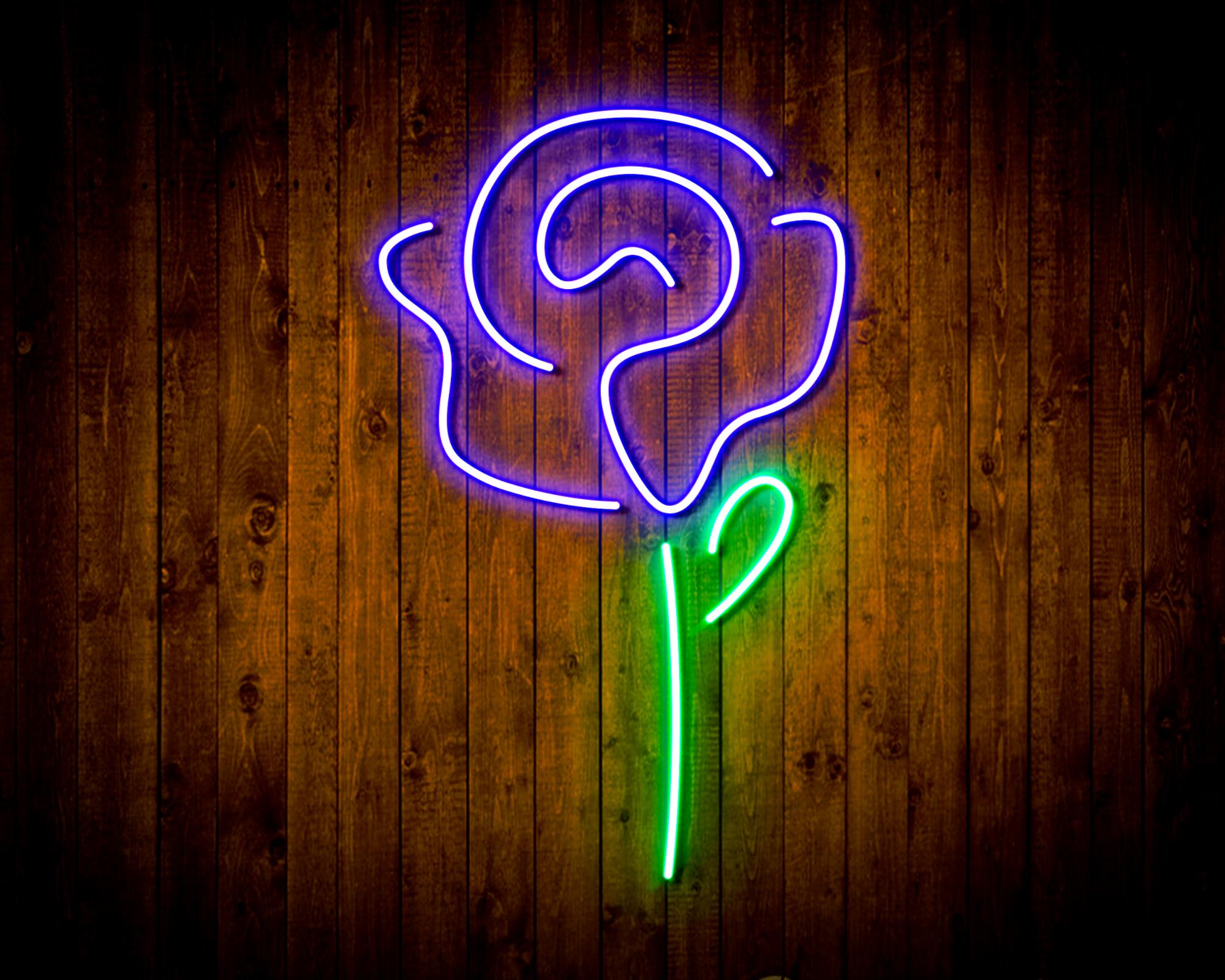 Rose LED Neon Sign Wall Light