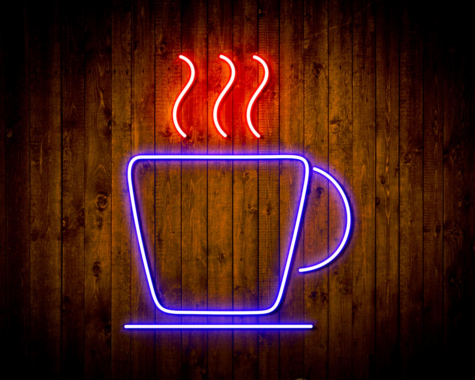 Coffee Cup LED Neon Sign Wall Light