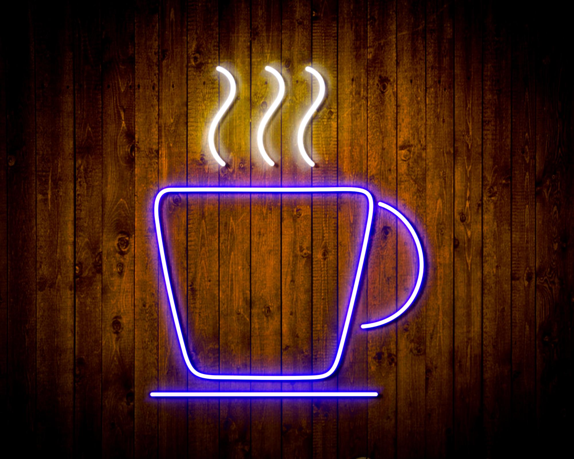 Coffee Cup LED Neon Sign Wall Light