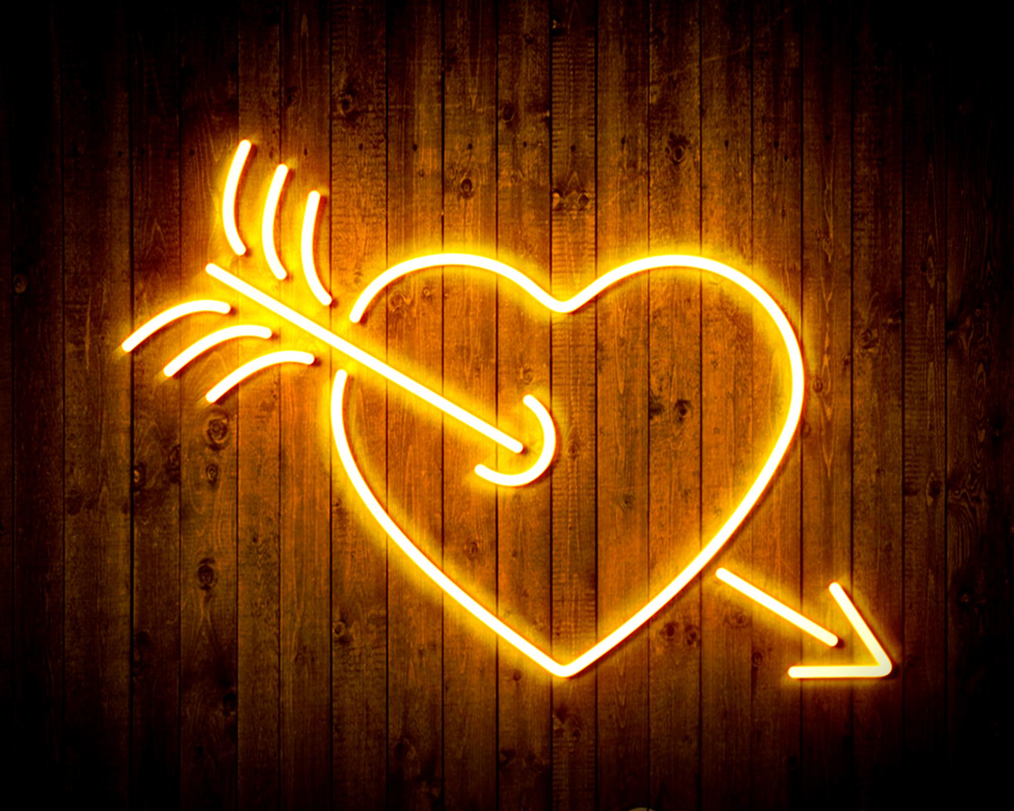 Heart and Arrow LED Neon Sign