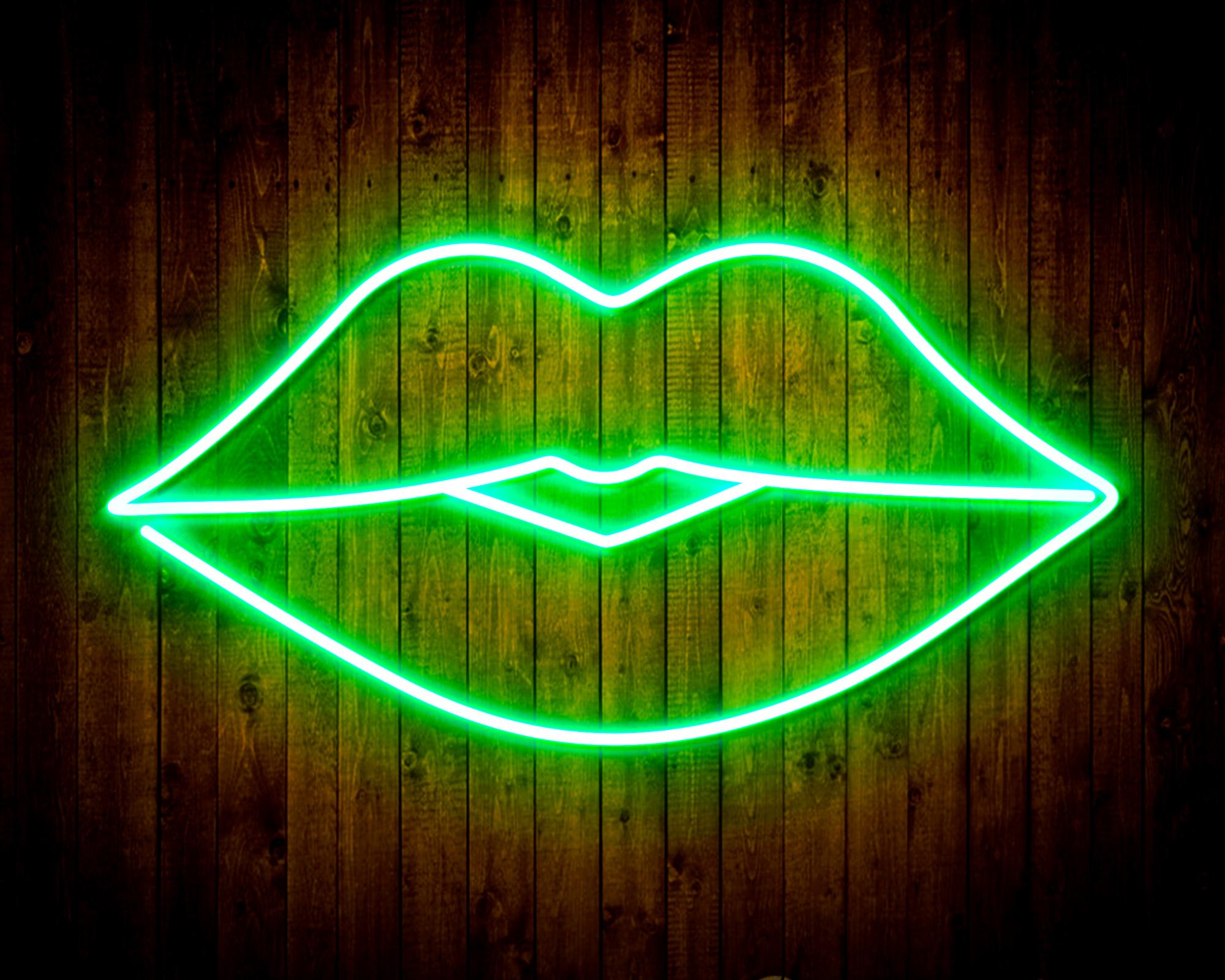 Red Lips LED Neon Sign