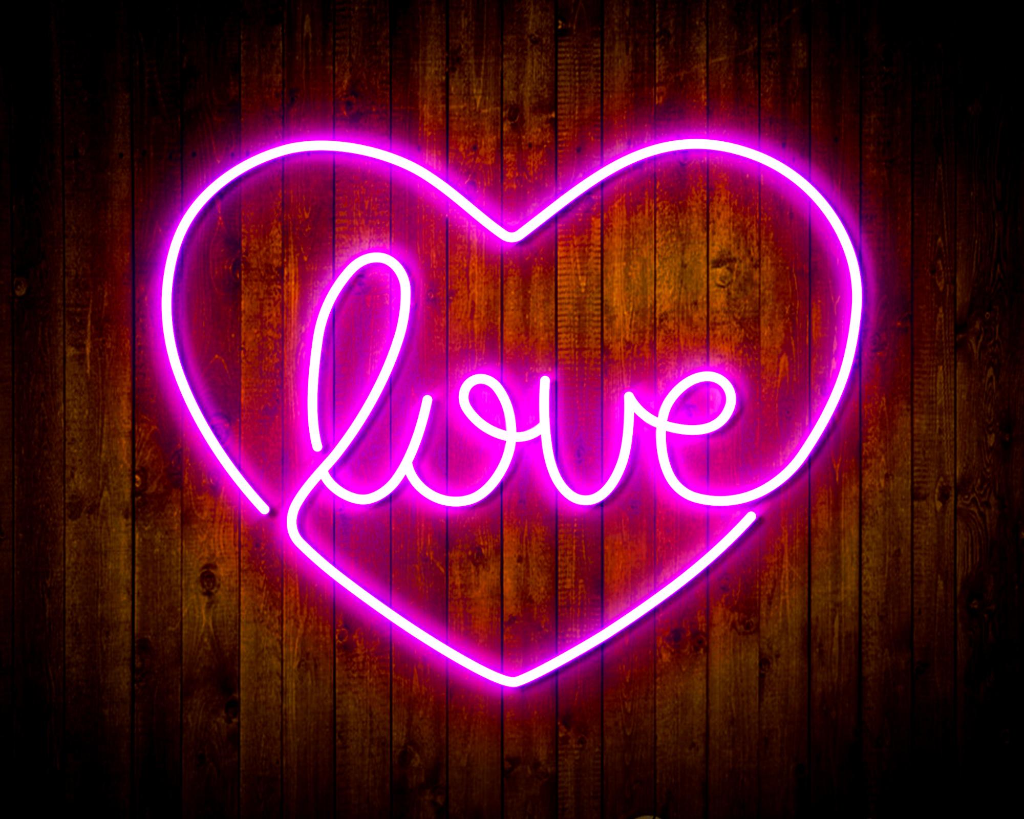 Love in the heart LED Neon Sign Wall Light