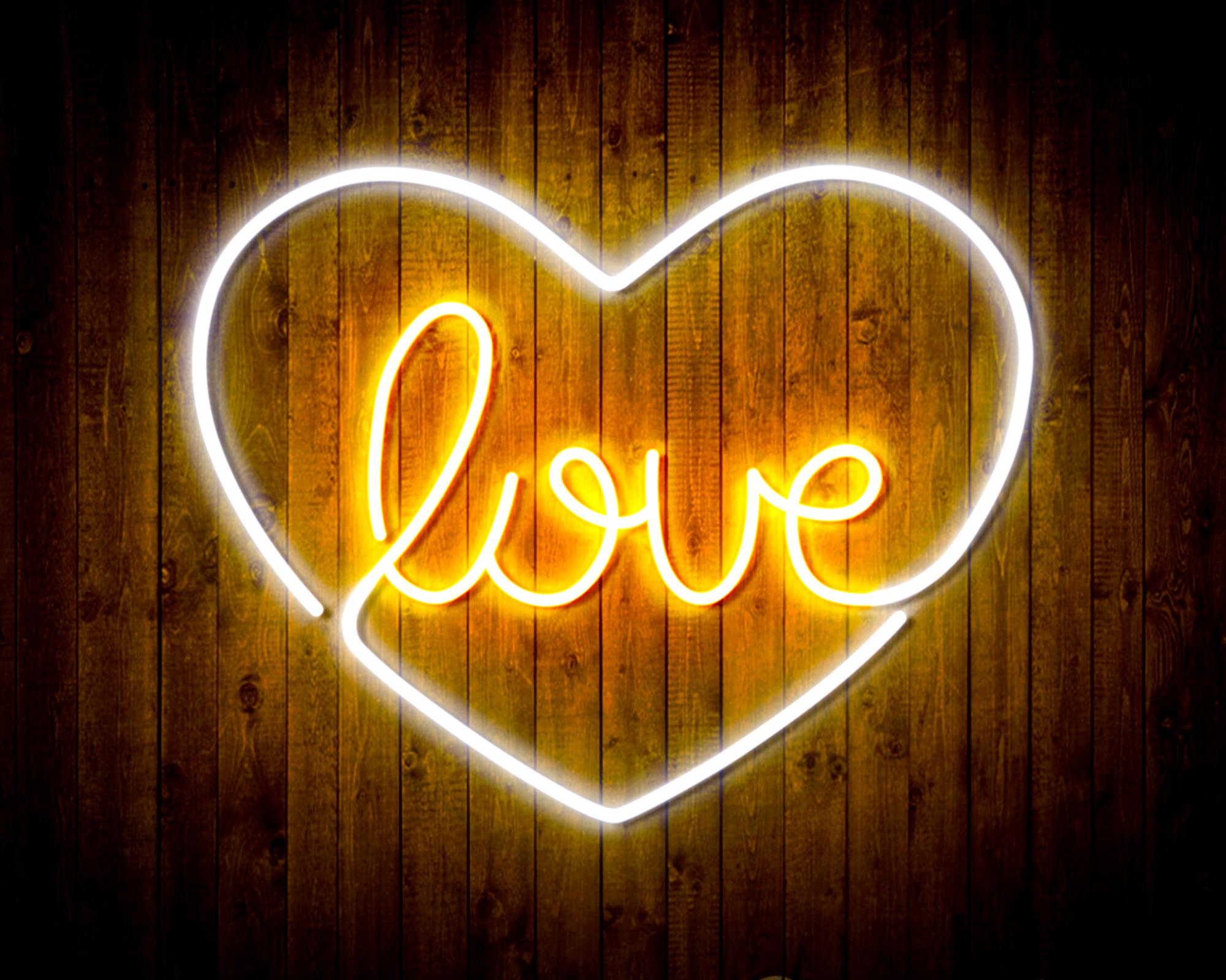 Love in the heart LED Neon Sign Wall Light