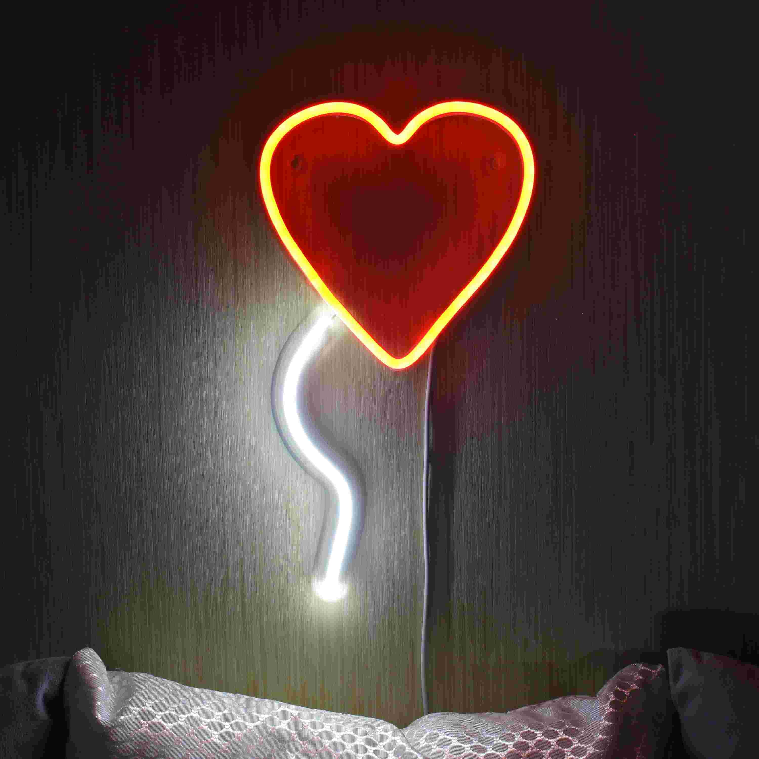 Heart shaped Ballon LED Neon Sign