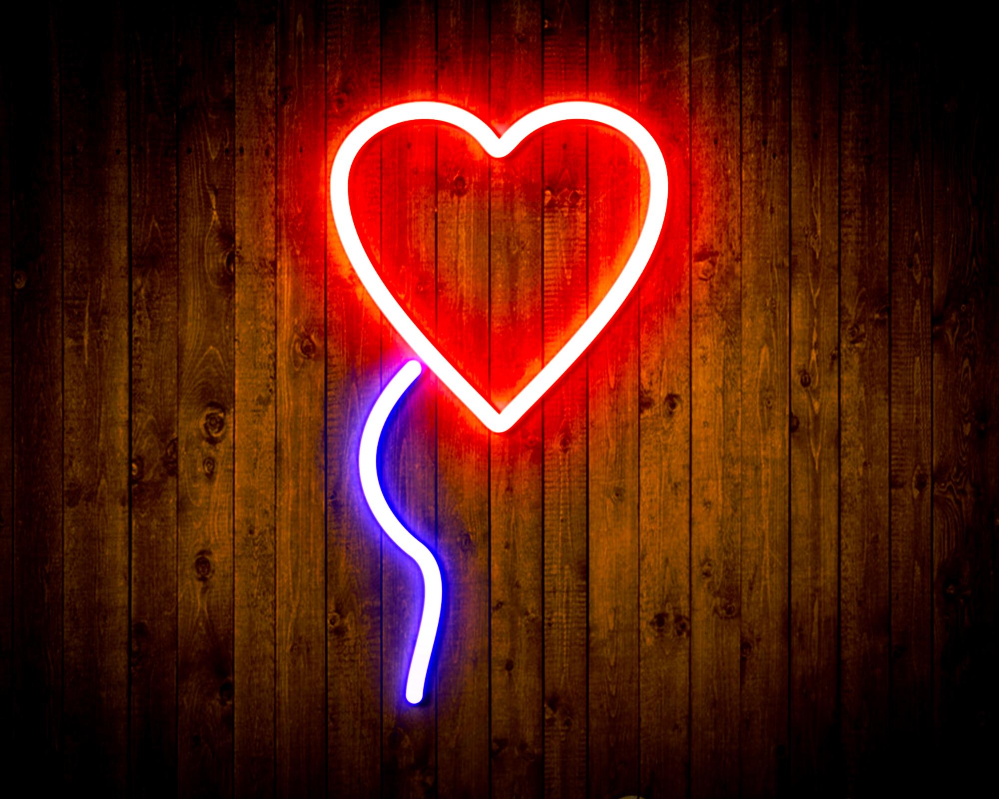 Heart shaped Ballon LED Neon Sign Wall Light