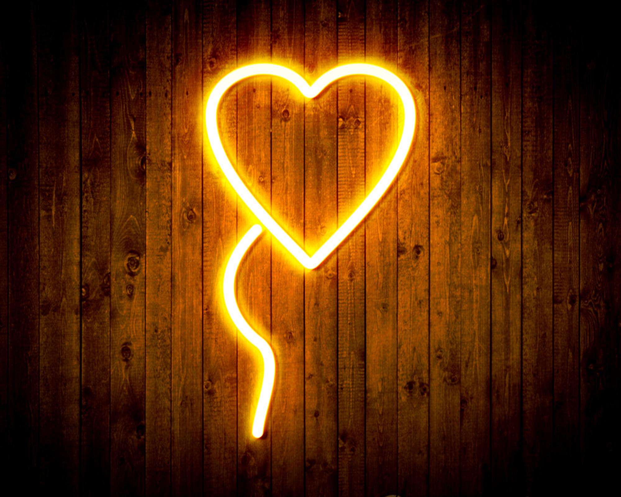 Heart shaped Ballon LED Neon Sign Wall Light