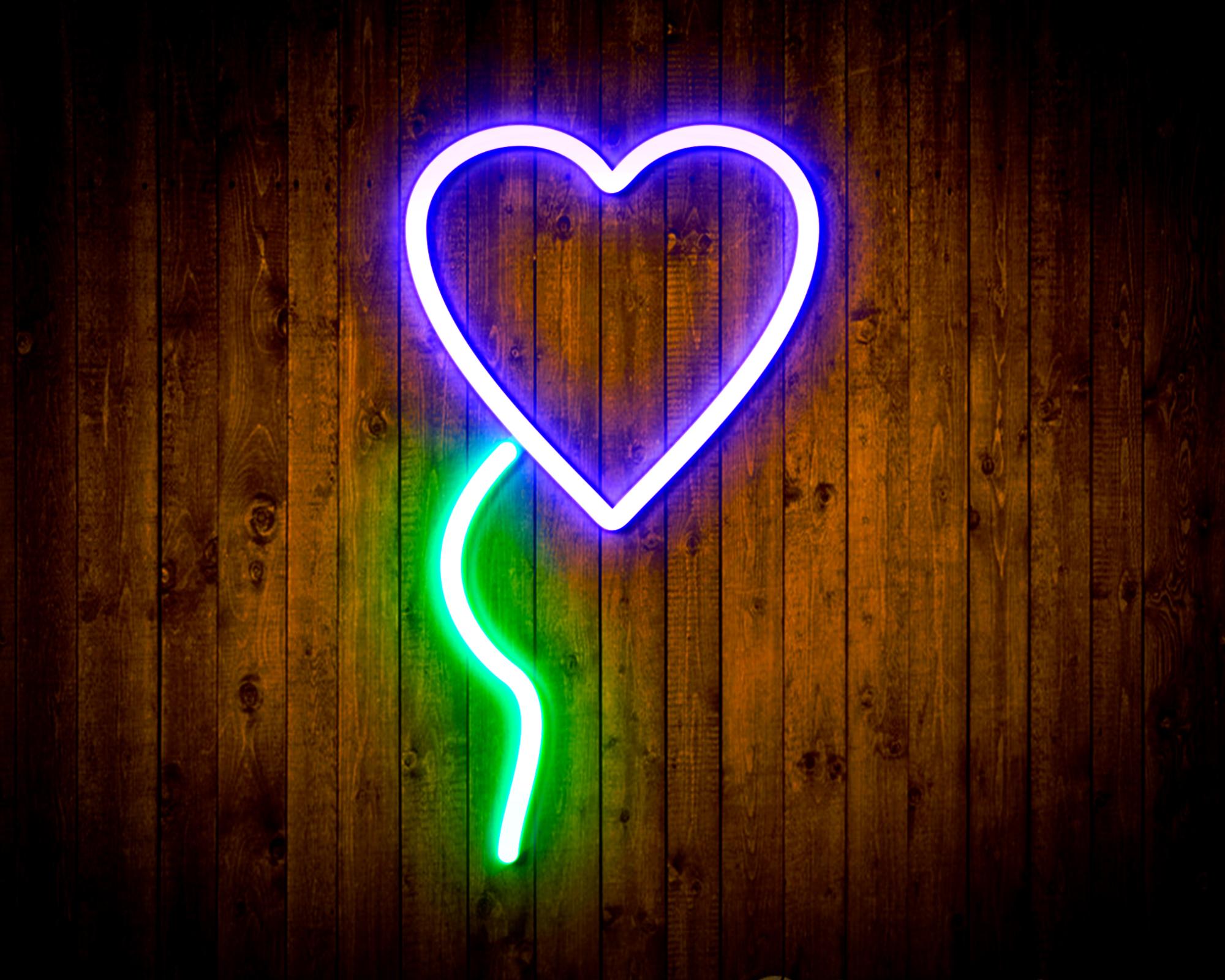 Heart shaped Ballon LED Neon Sign Wall Light