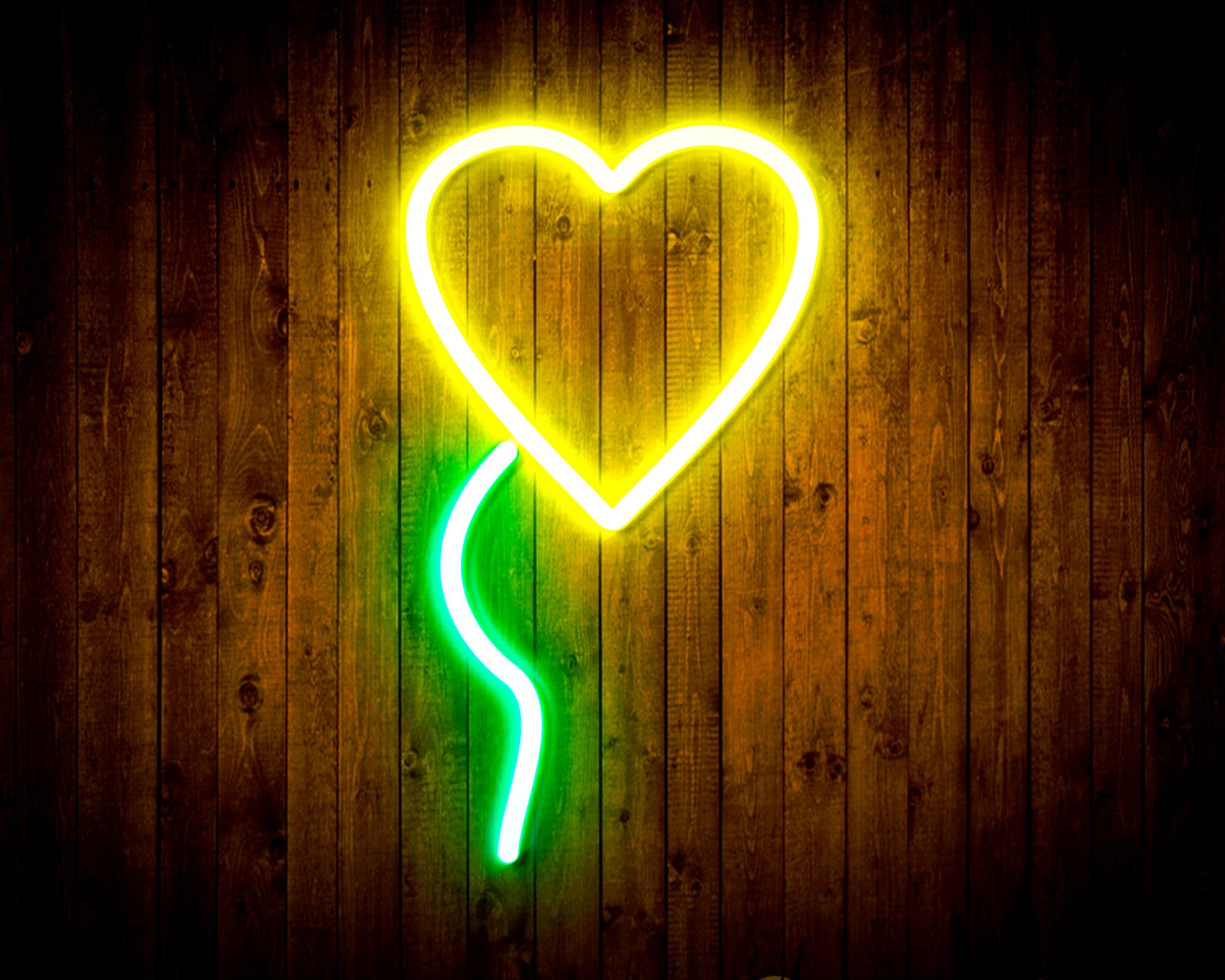 Heart shaped Ballon LED Neon Sign Wall Light