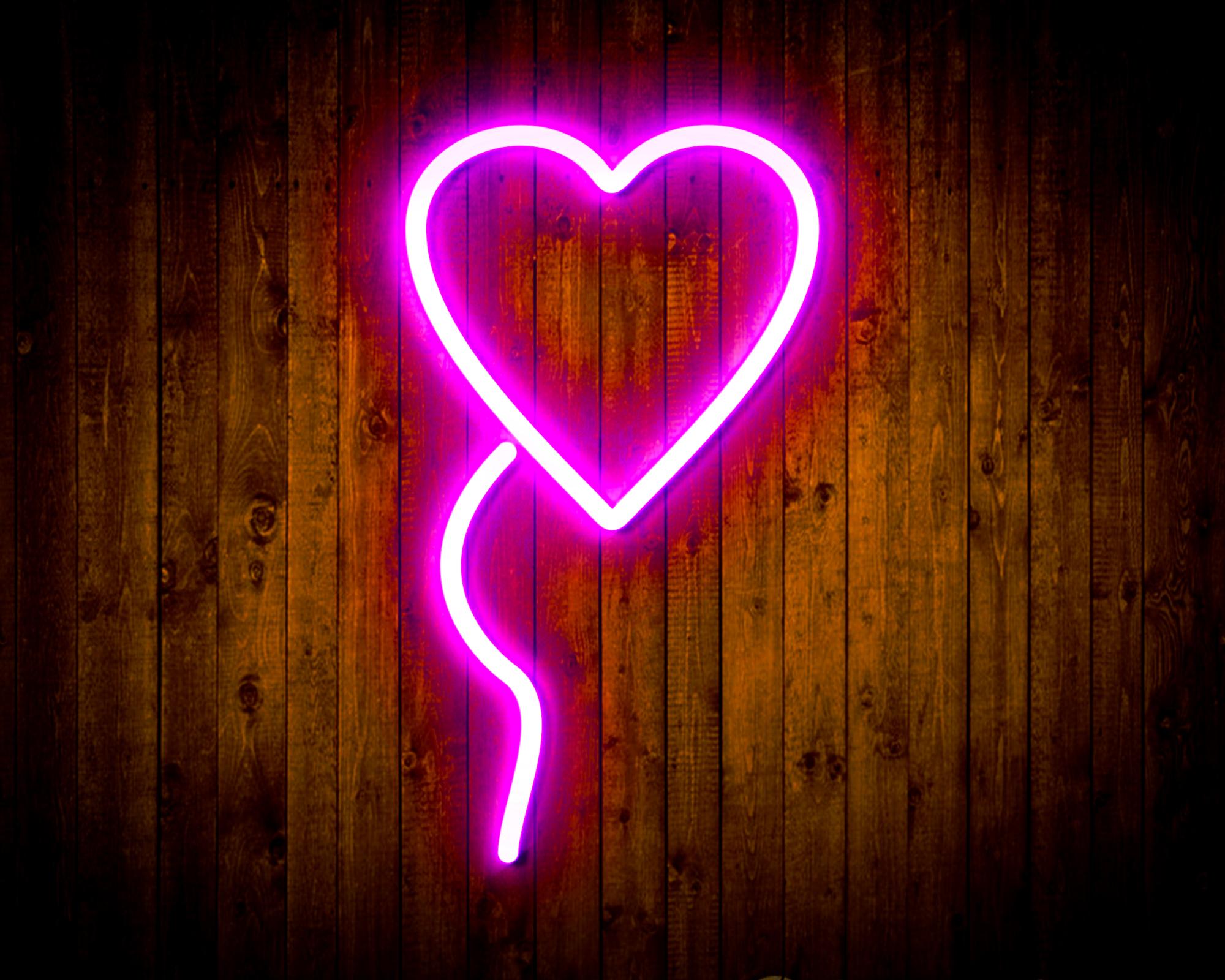 Heart shaped Ballon LED Neon Sign Wall Light