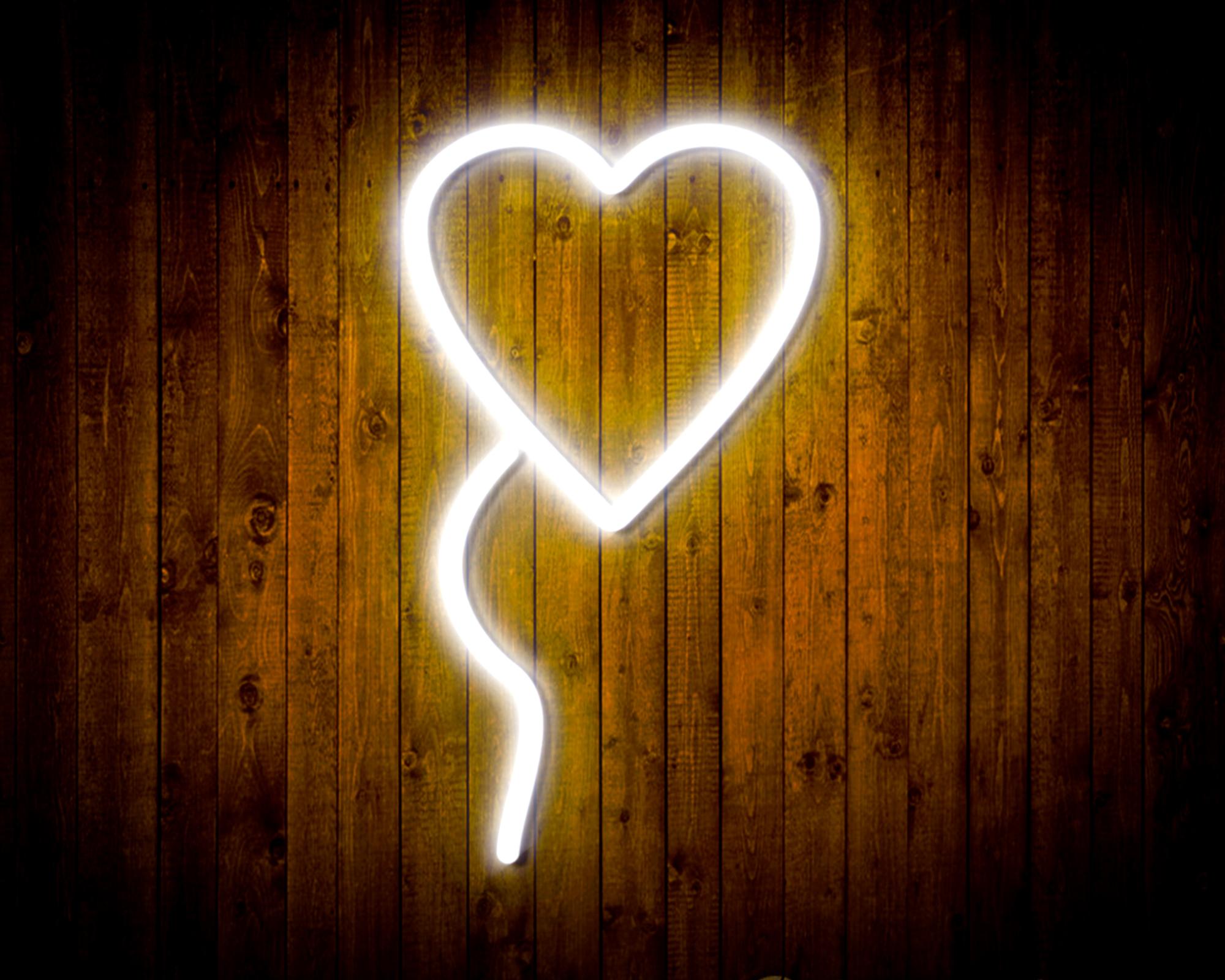 Heart shaped Ballon LED Neon Sign Wall Light