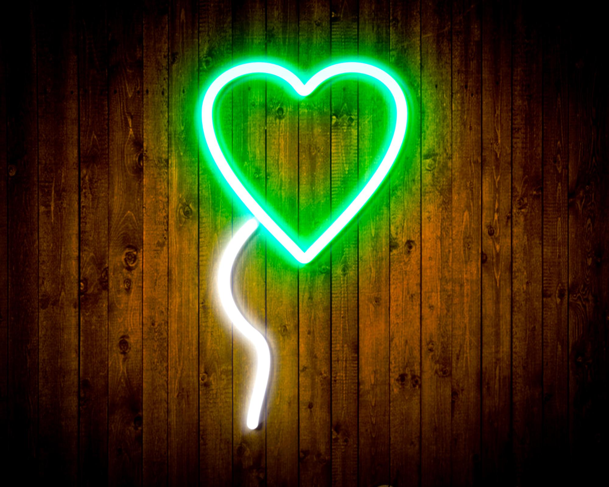 Heart shaped Ballon LED Neon Sign Wall Light