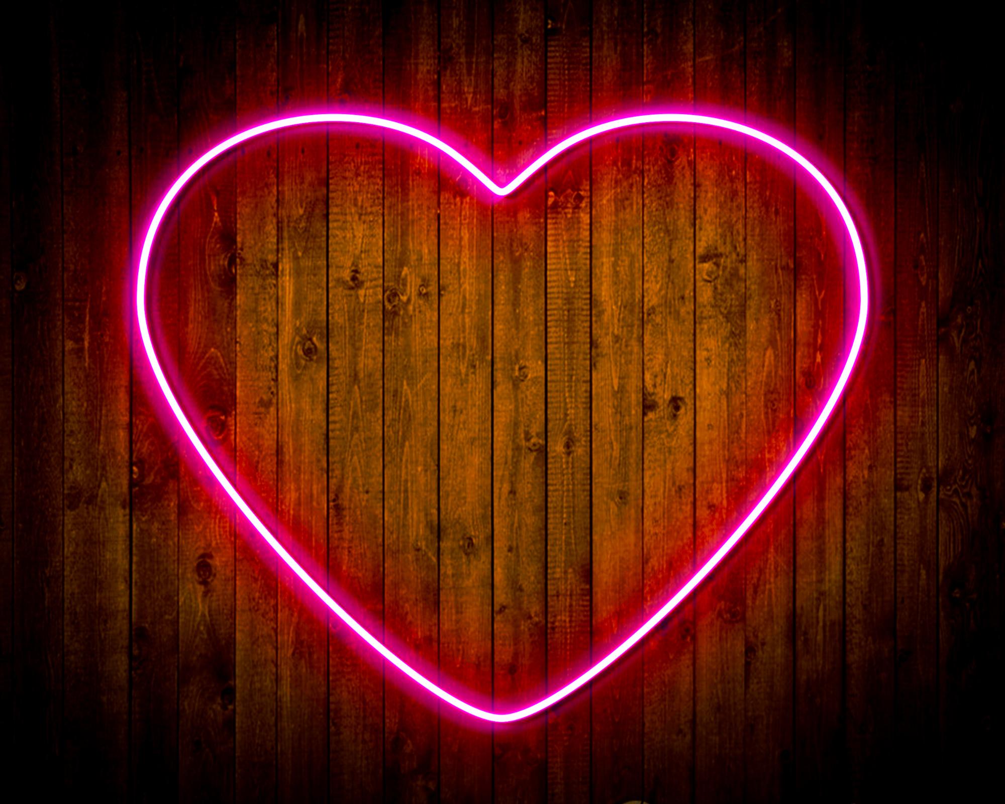 Heart LED Neon Sign Wall Light