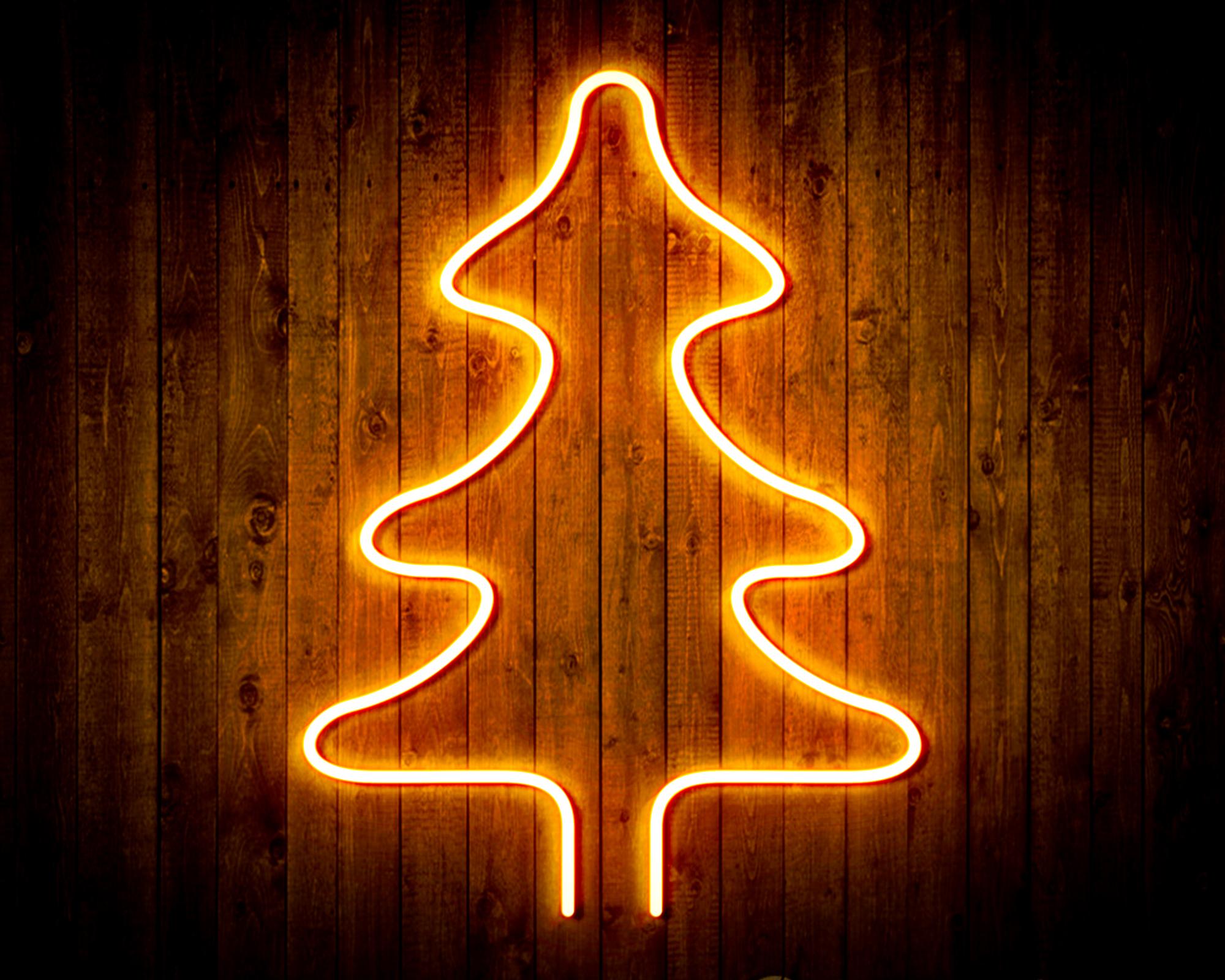 Christmas Tree LED Neon Sign Wall Light