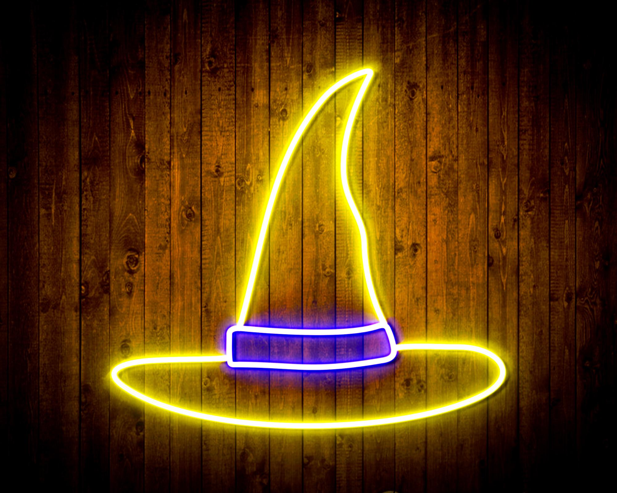 Wizard Hat LED Neon Sign Wall Light