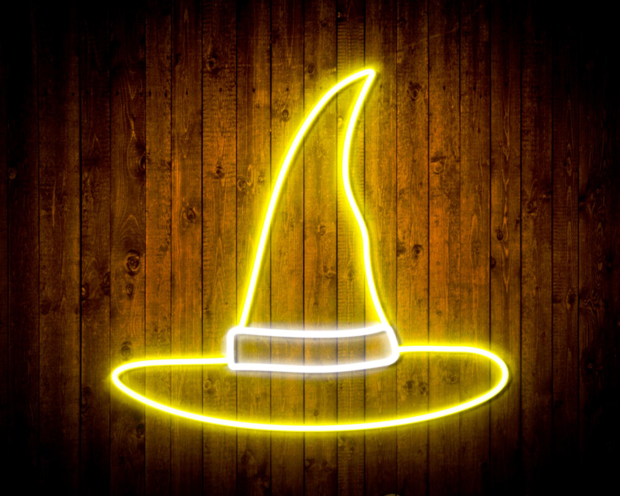 Wizard Hat LED Neon Sign Wall Light