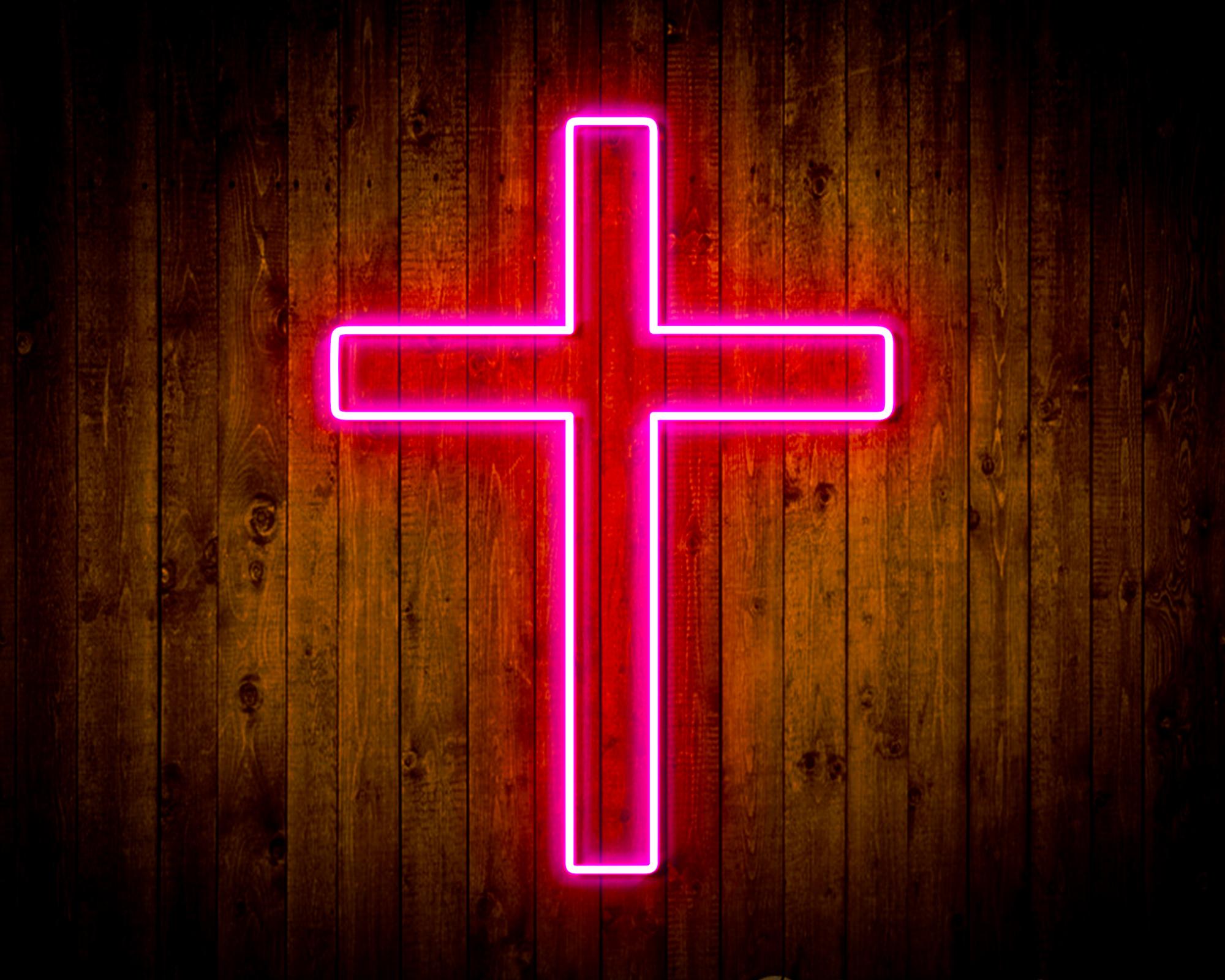 Cross LED Neon Sign Wall Light