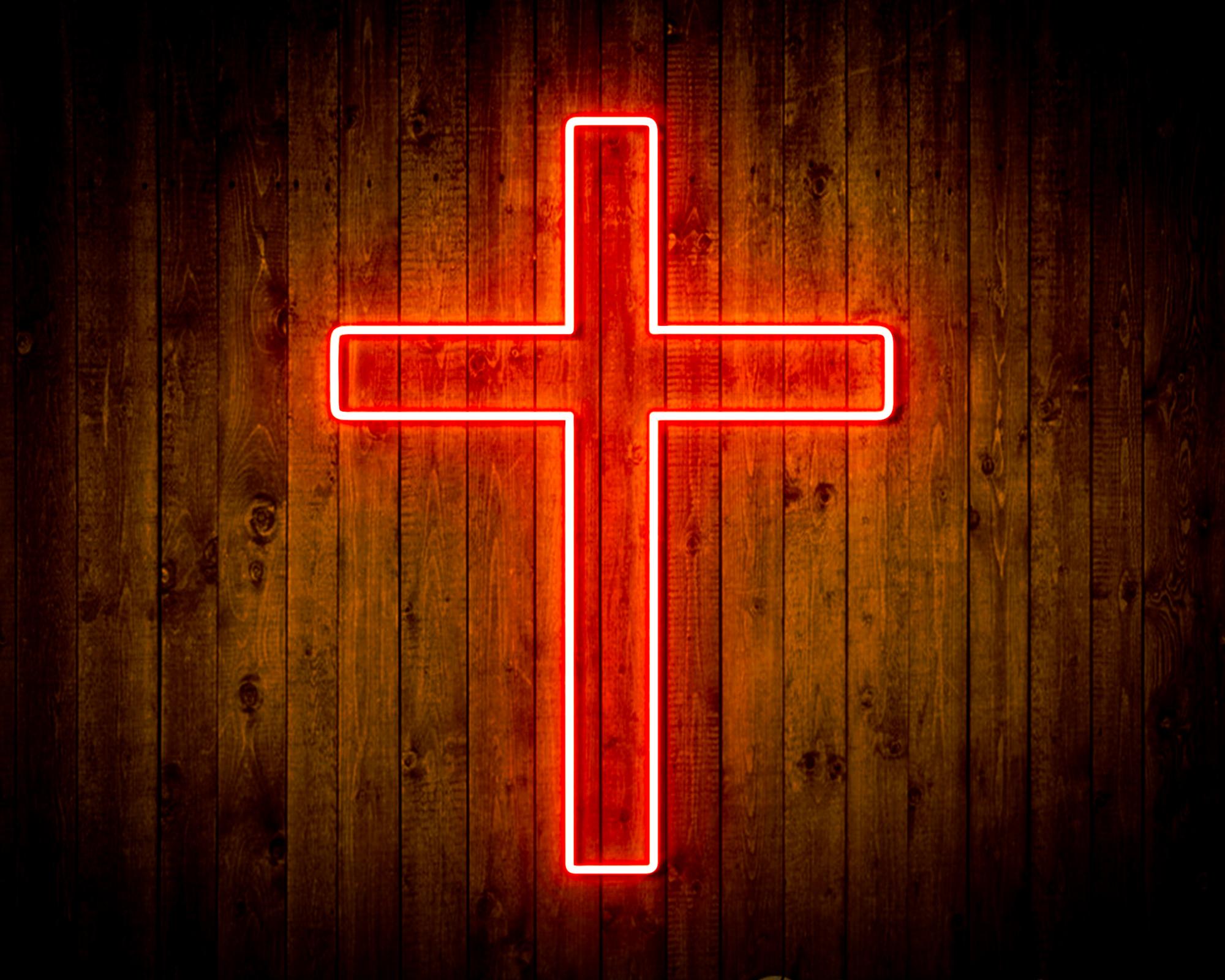 Cross LED Neon Sign Wall Light