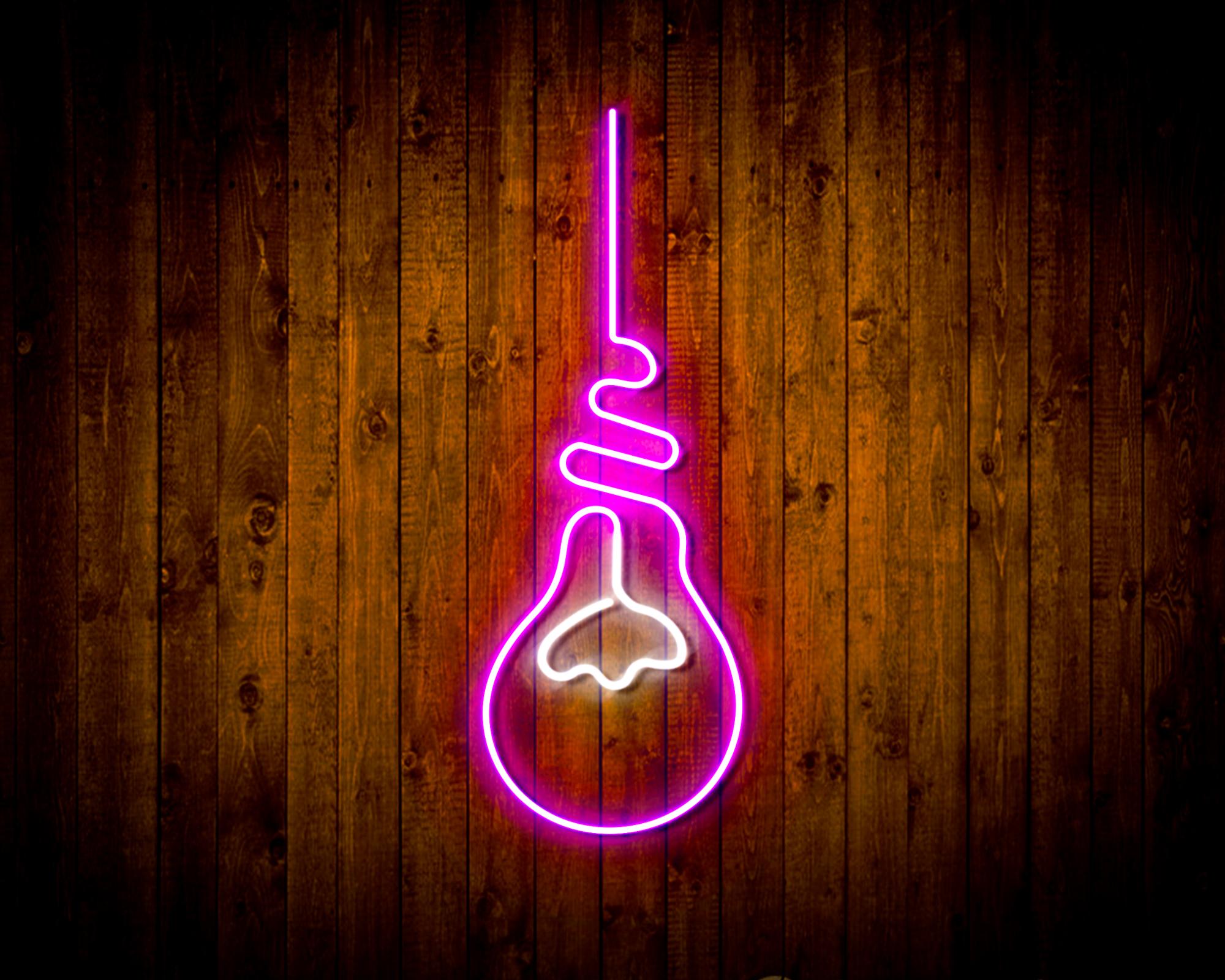 Light Bulb LED Neon Sign Wall Light