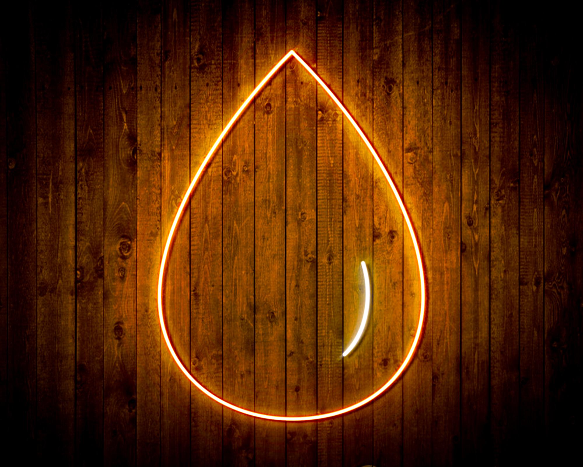 Water Droplet LED Neon Sign Wall Light