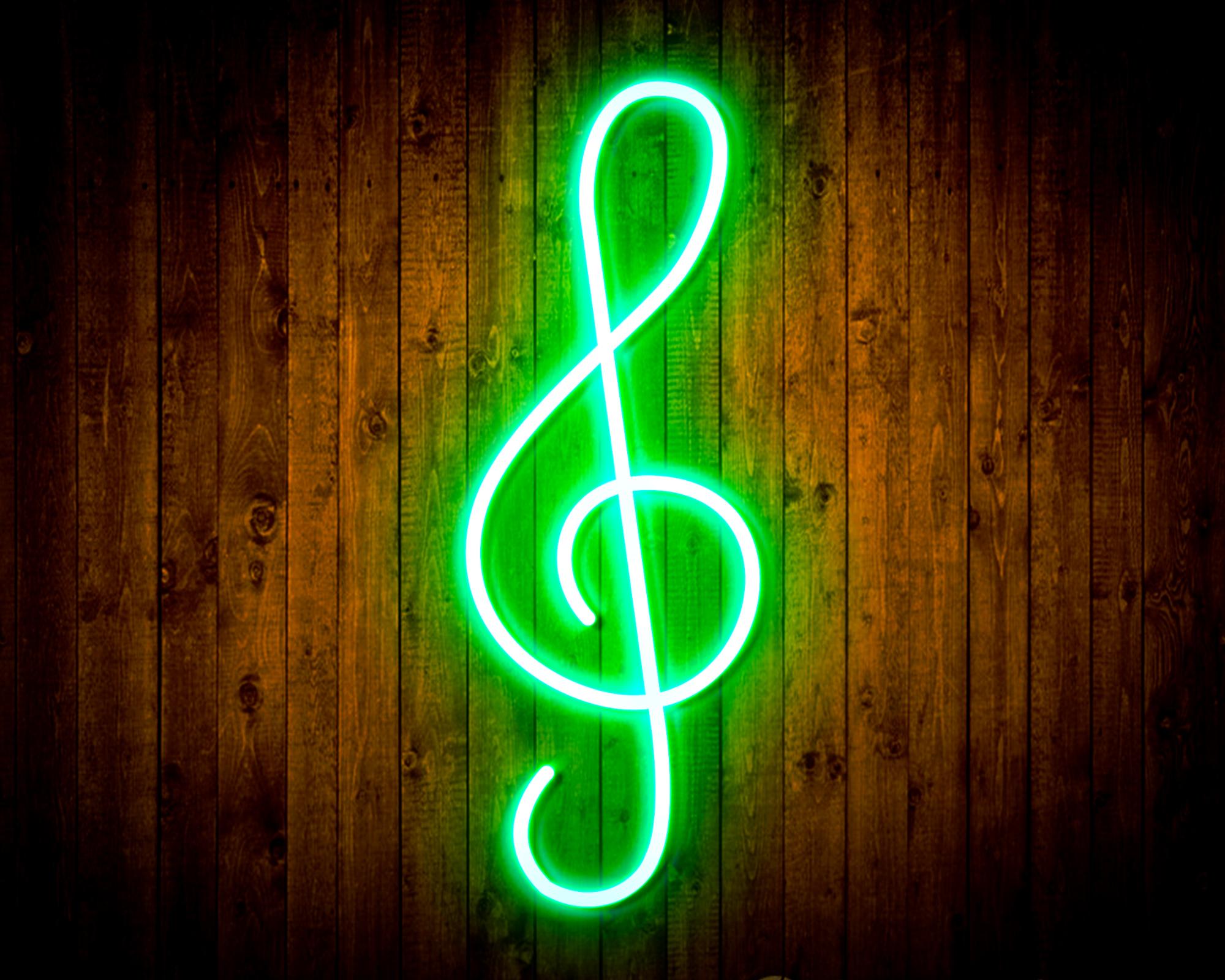 Musical Note LED Neon Sign Wall Light