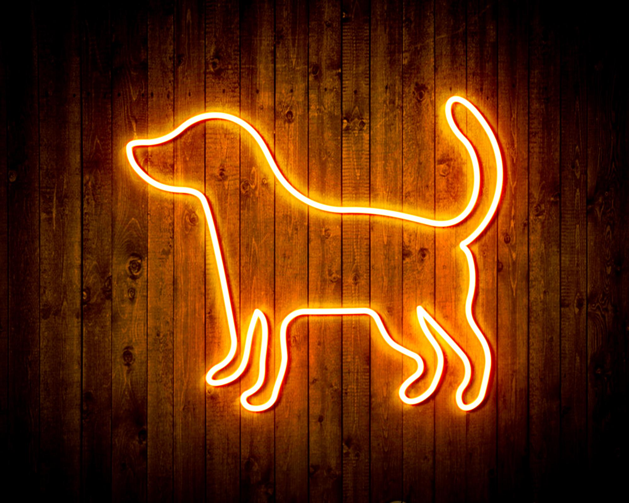 Dog LED Neon Sign Wall Light