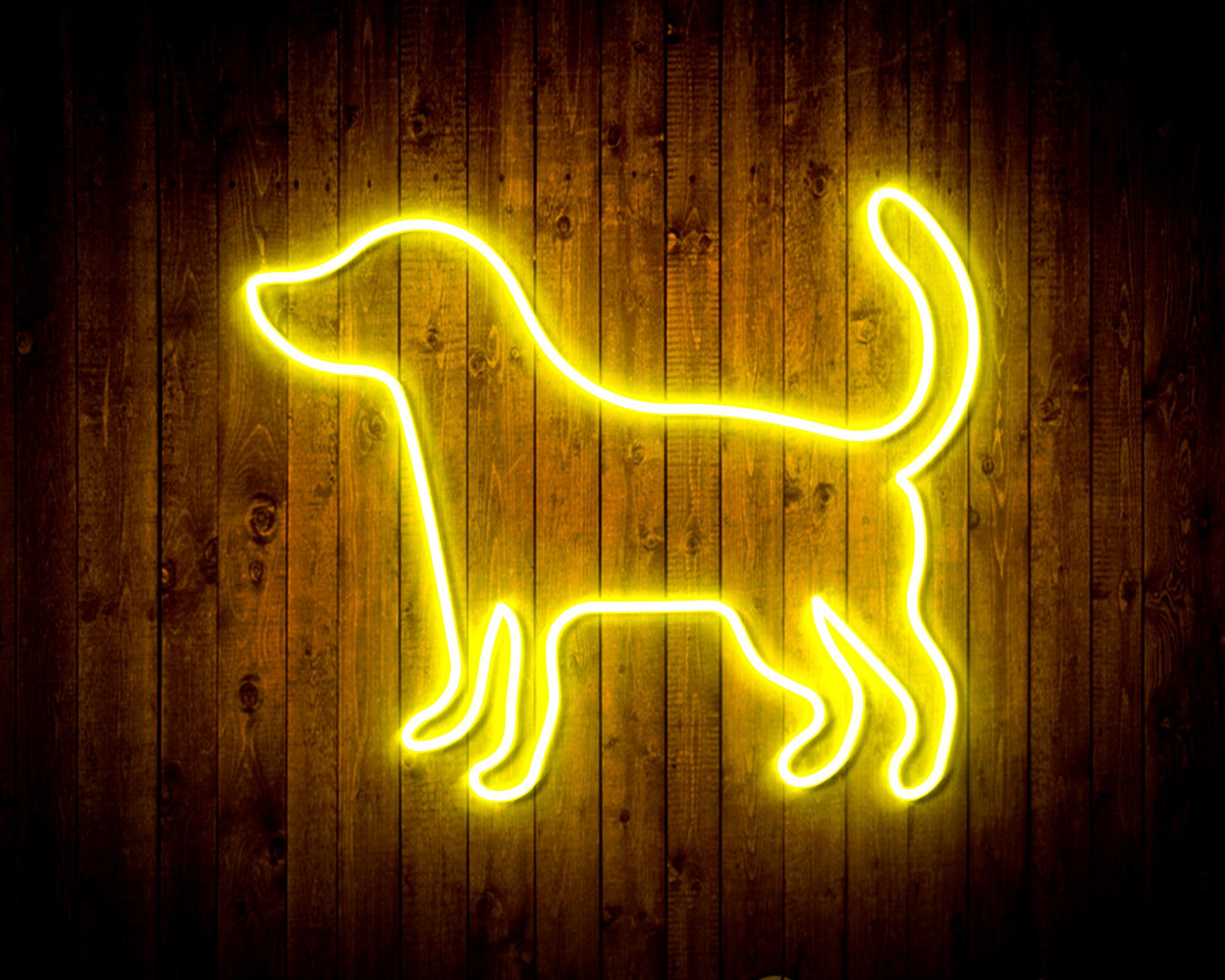 Dog LED Neon Sign Wall Light