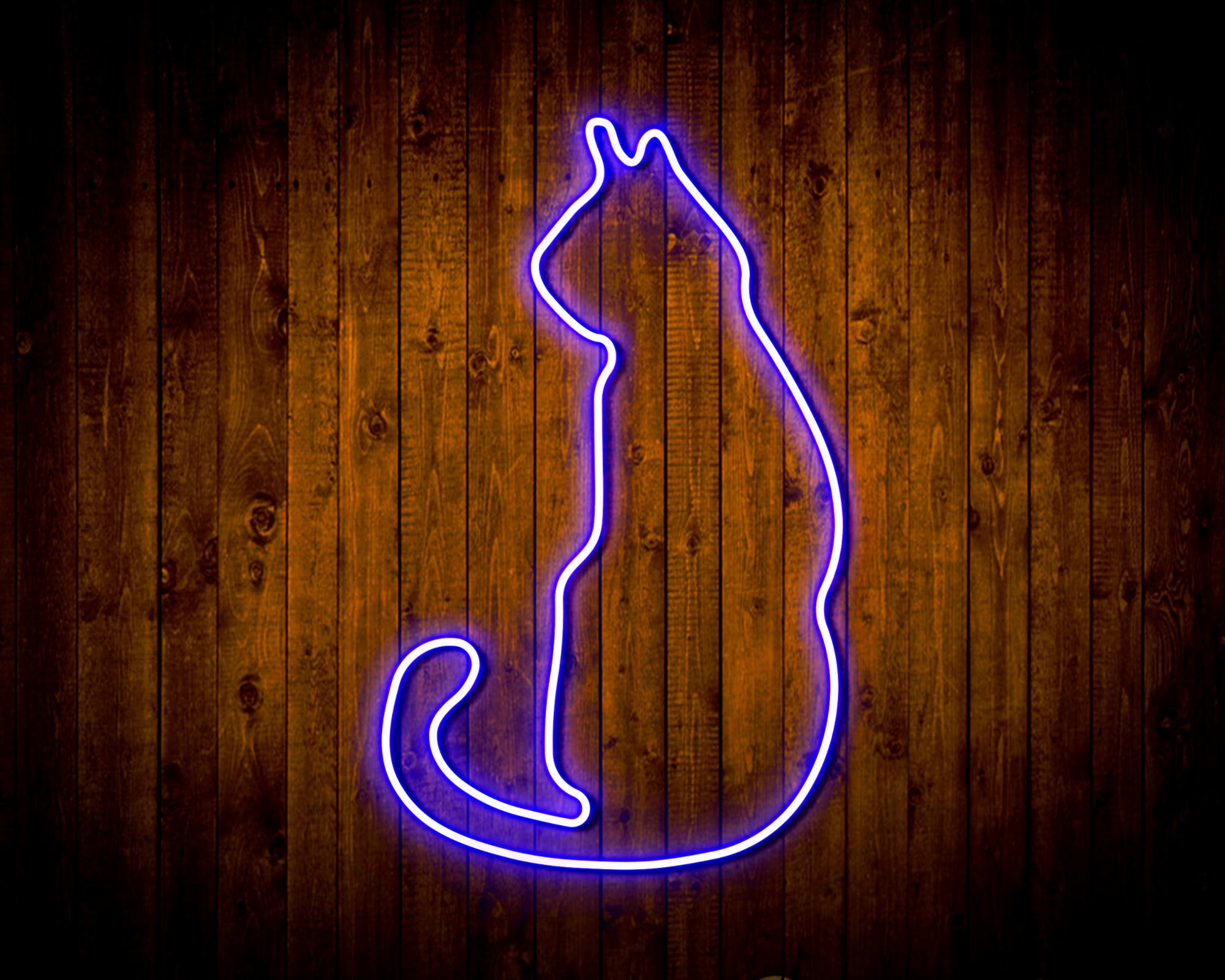 Cat LED Neon Sign Wall Light