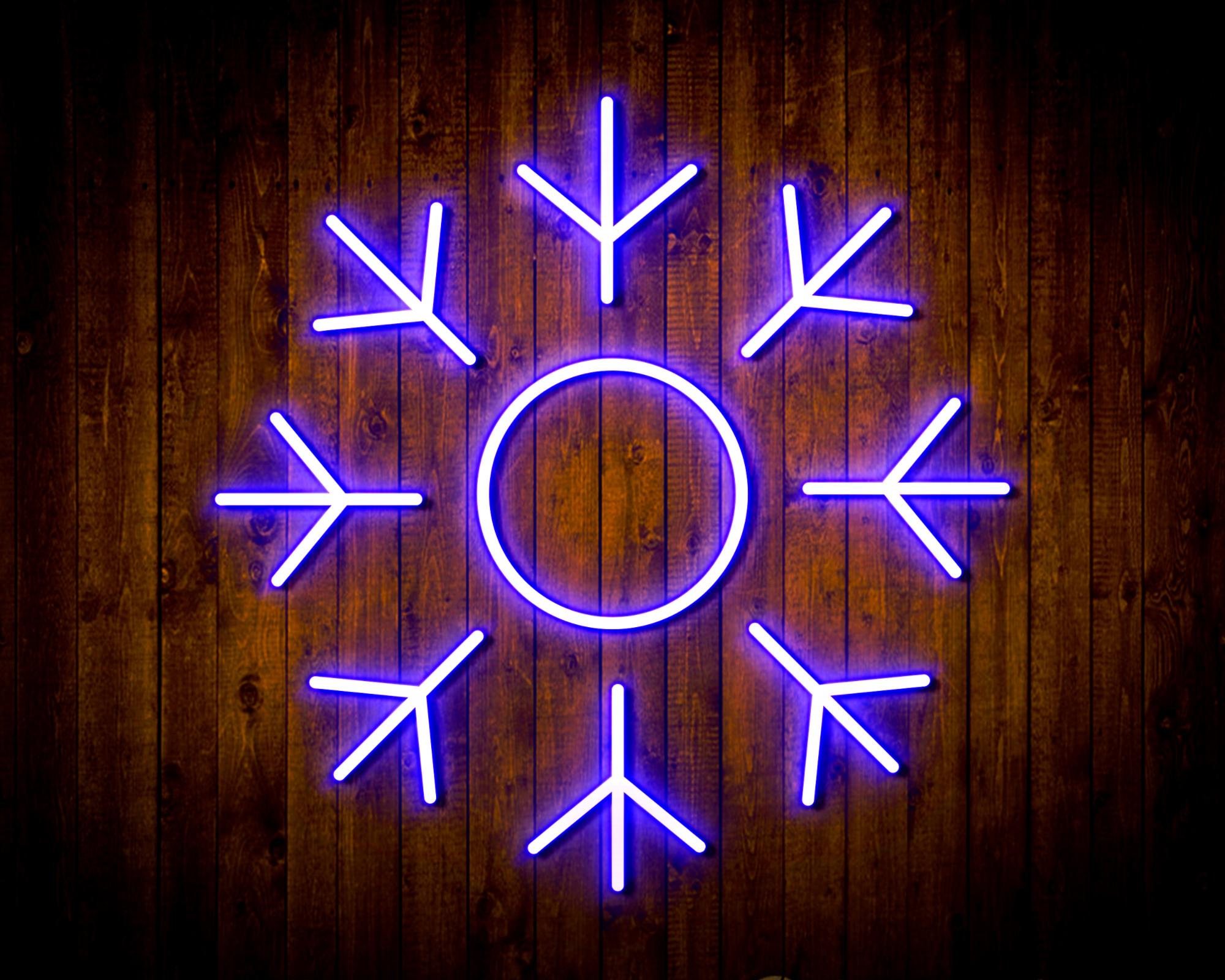 Snowflake LED Neon Sign Wall Light