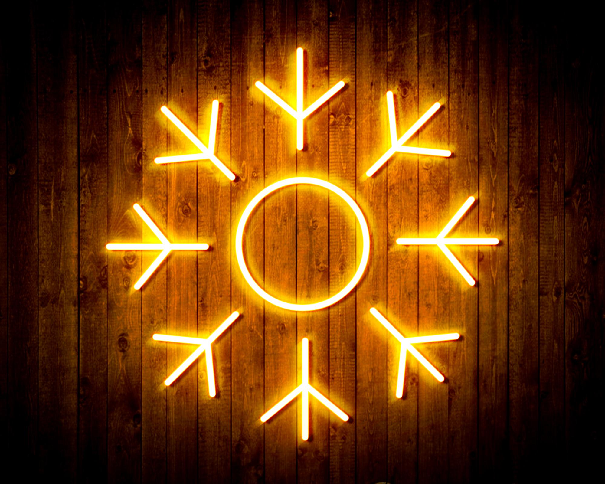 Snowflake LED Neon Sign Wall Light