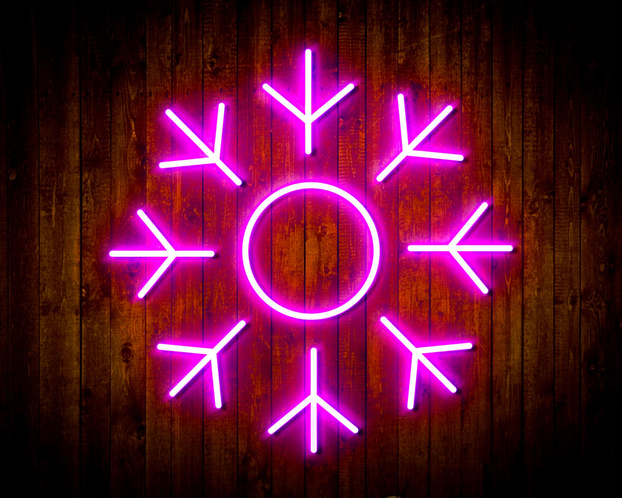 Snowflake LED Neon Sign Wall Light