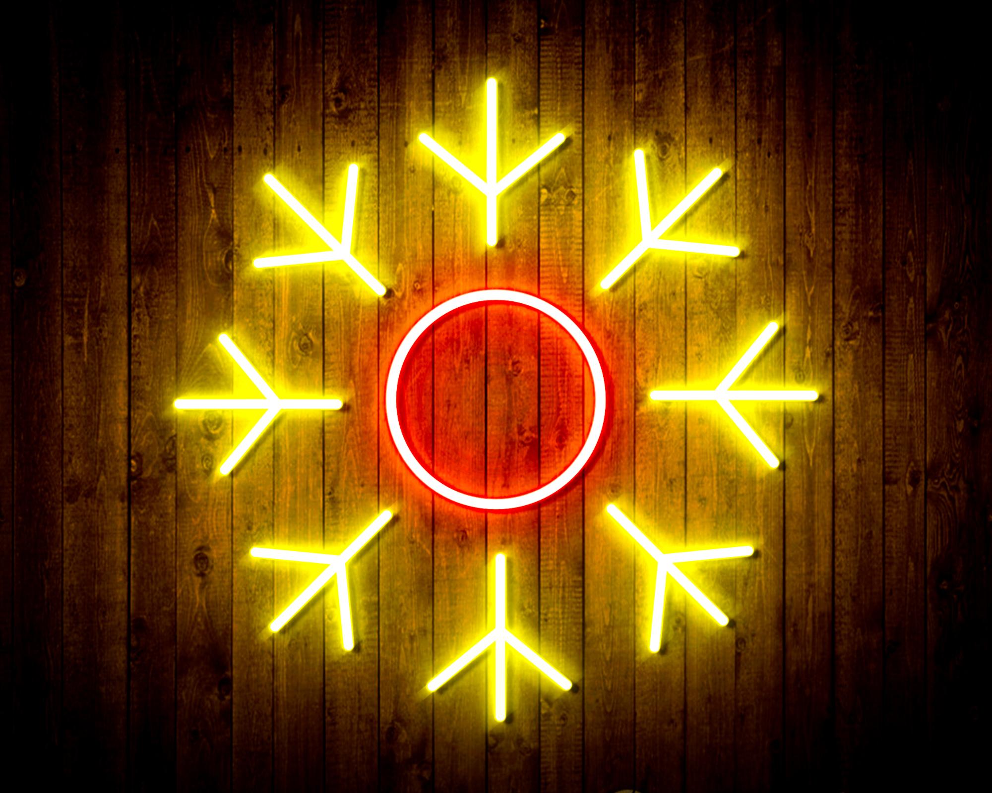 Snowflake LED Neon Sign Wall Light