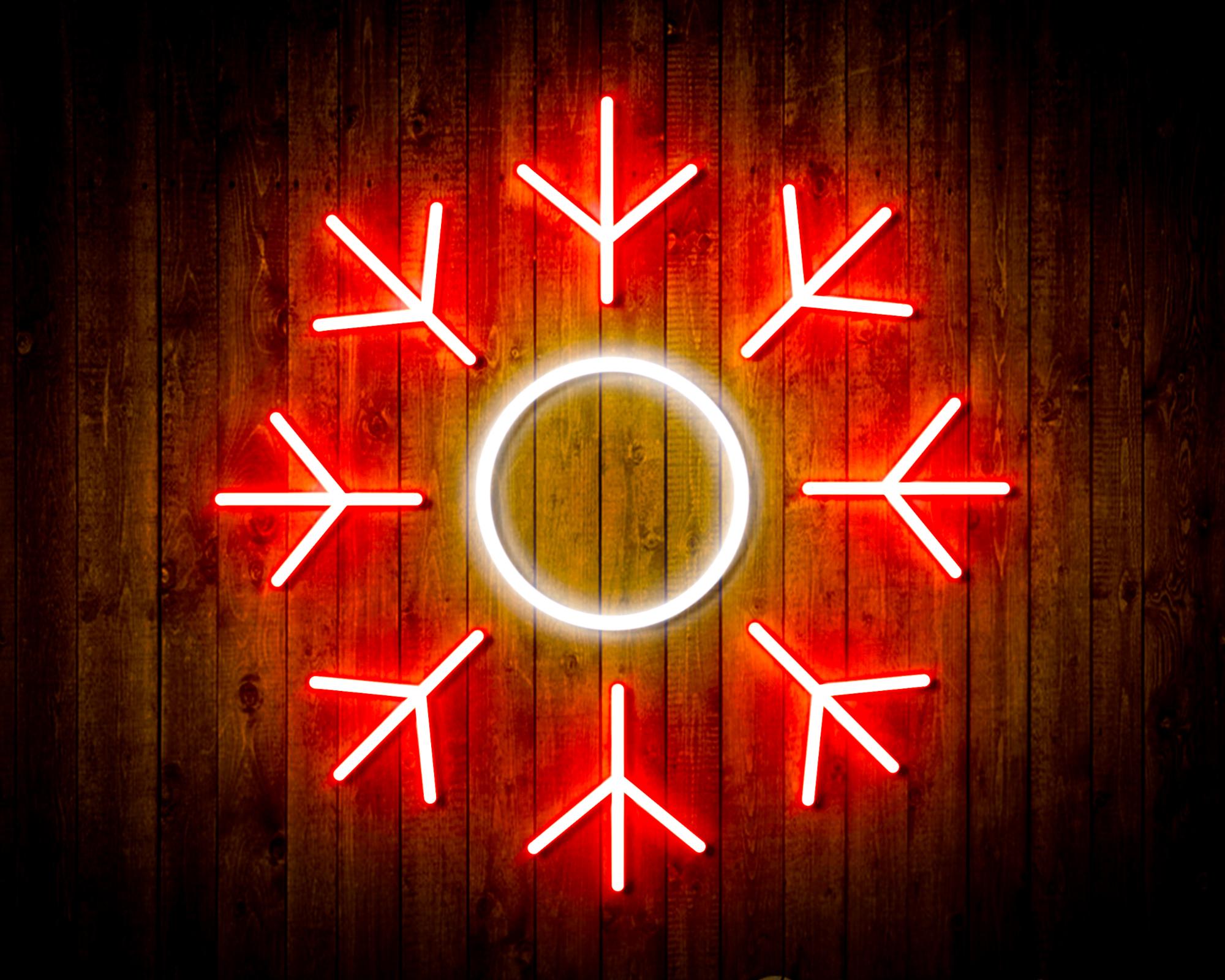 Snowflake LED Neon Sign Wall Light