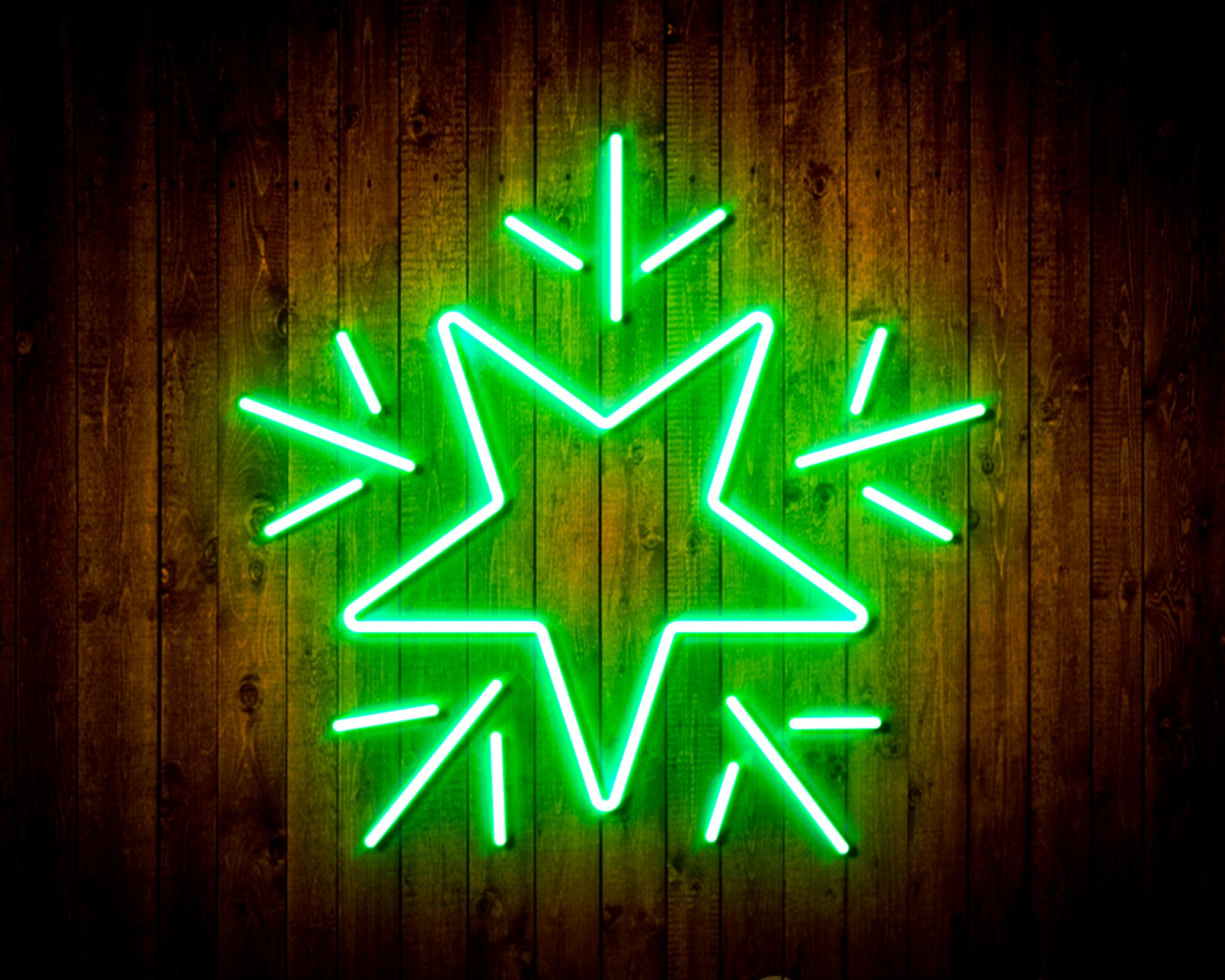 Flashing Star LED Neon Sign Wall Light