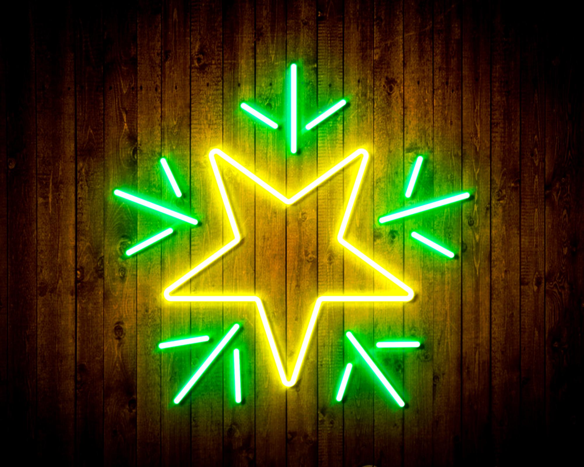 Flashing Star LED Neon Sign Wall Light