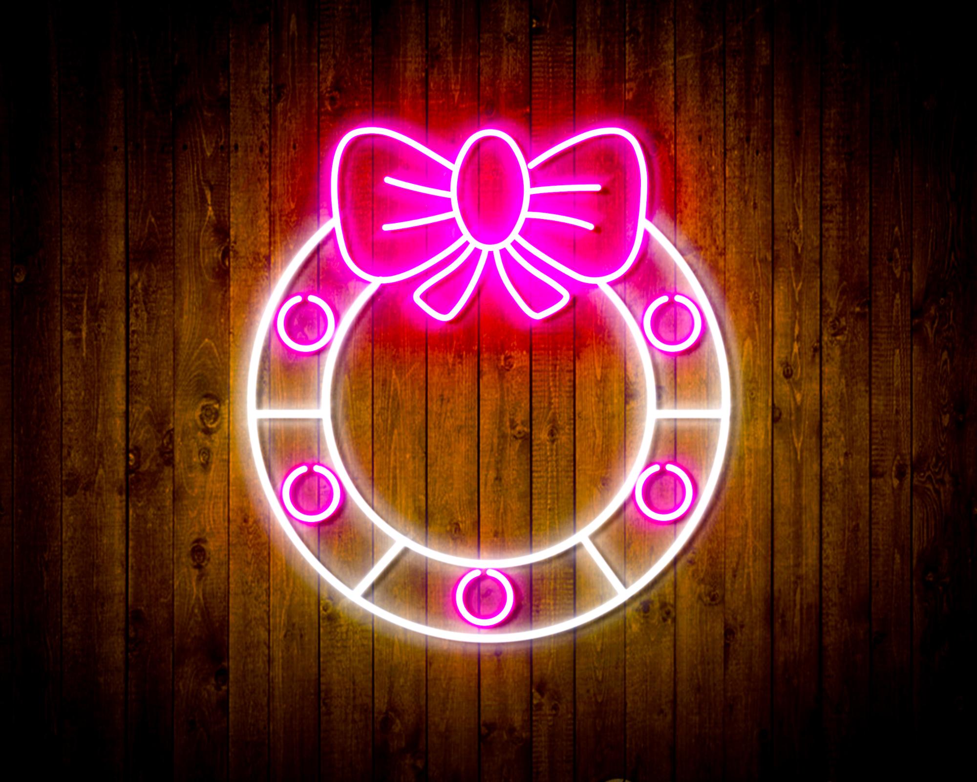 Christmas Holly LED Neon Sign Wall Light