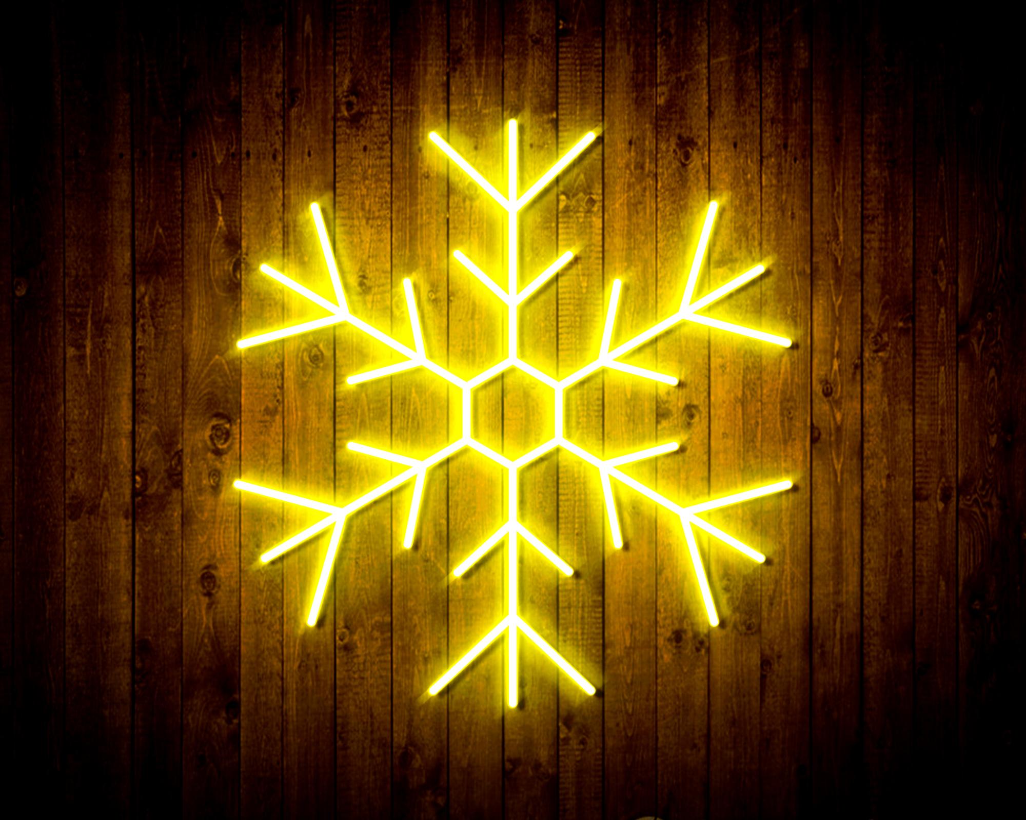 Snowflake LED Neon Sign Wall Light