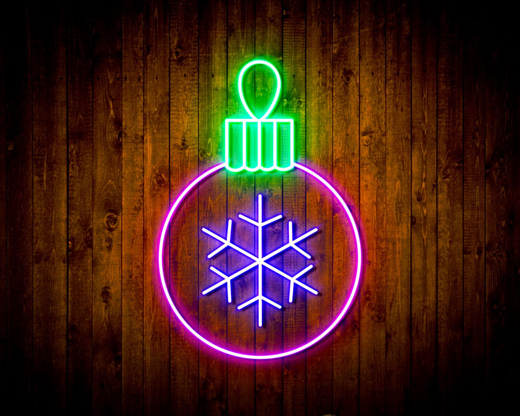 Christmas Tree Ornament LED Neon Sign Wall Light