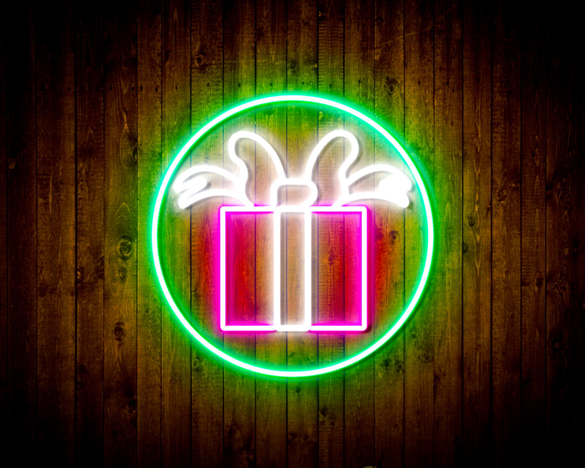 Christmas Present LED Neon Sign Wall Light