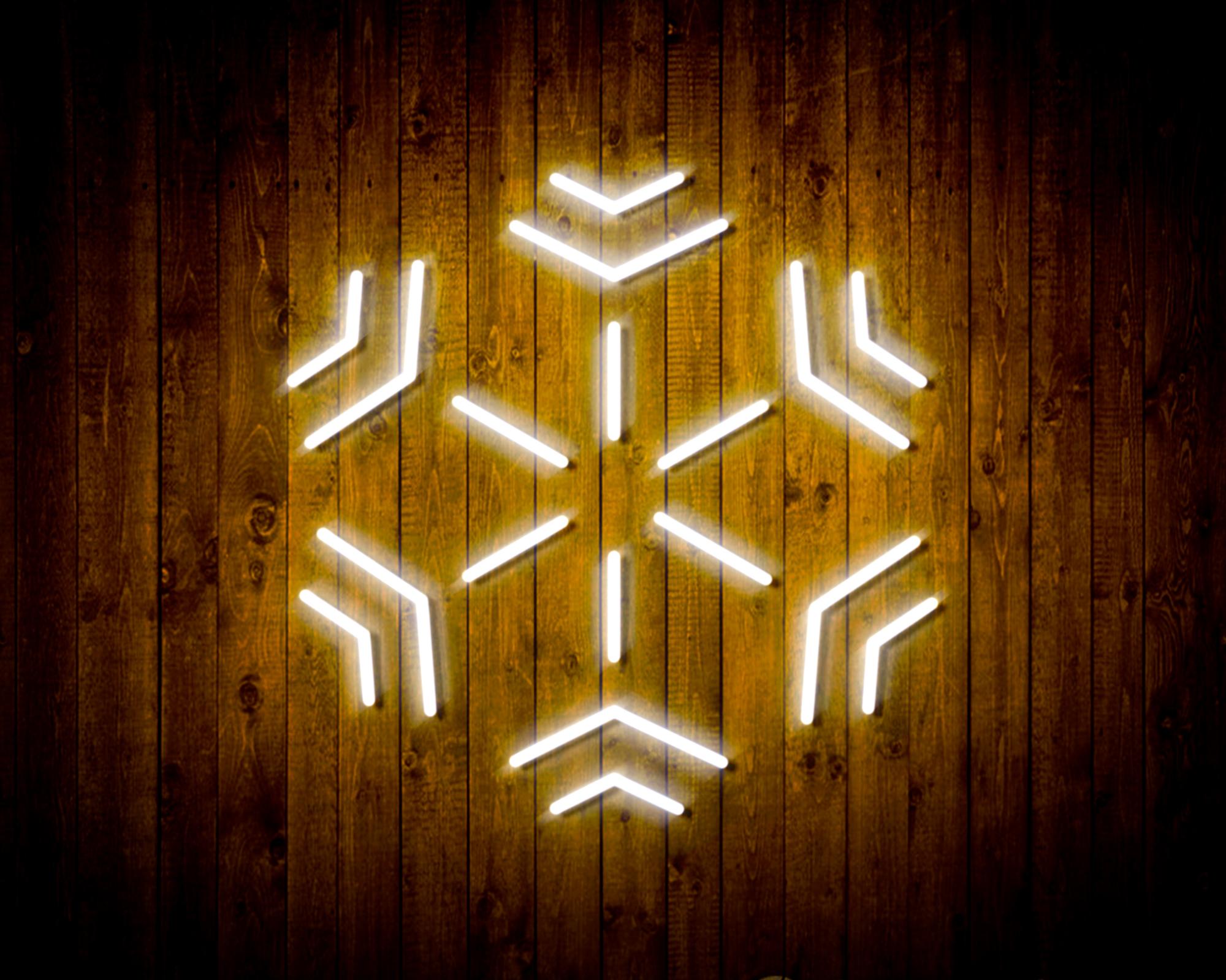 Snowflake LED Neon Sign Wall Light