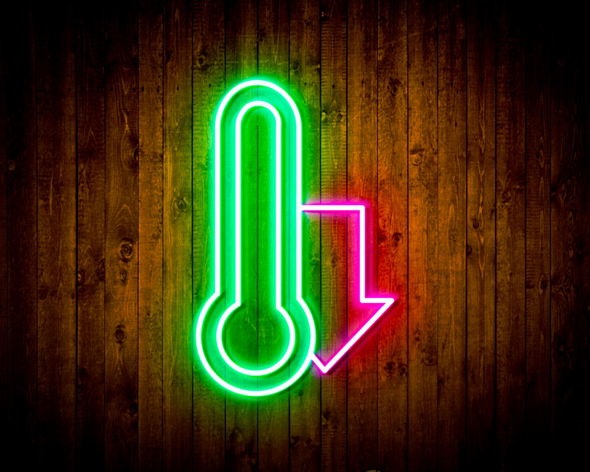 Temperature Drop LED Neon Sign Wall Light