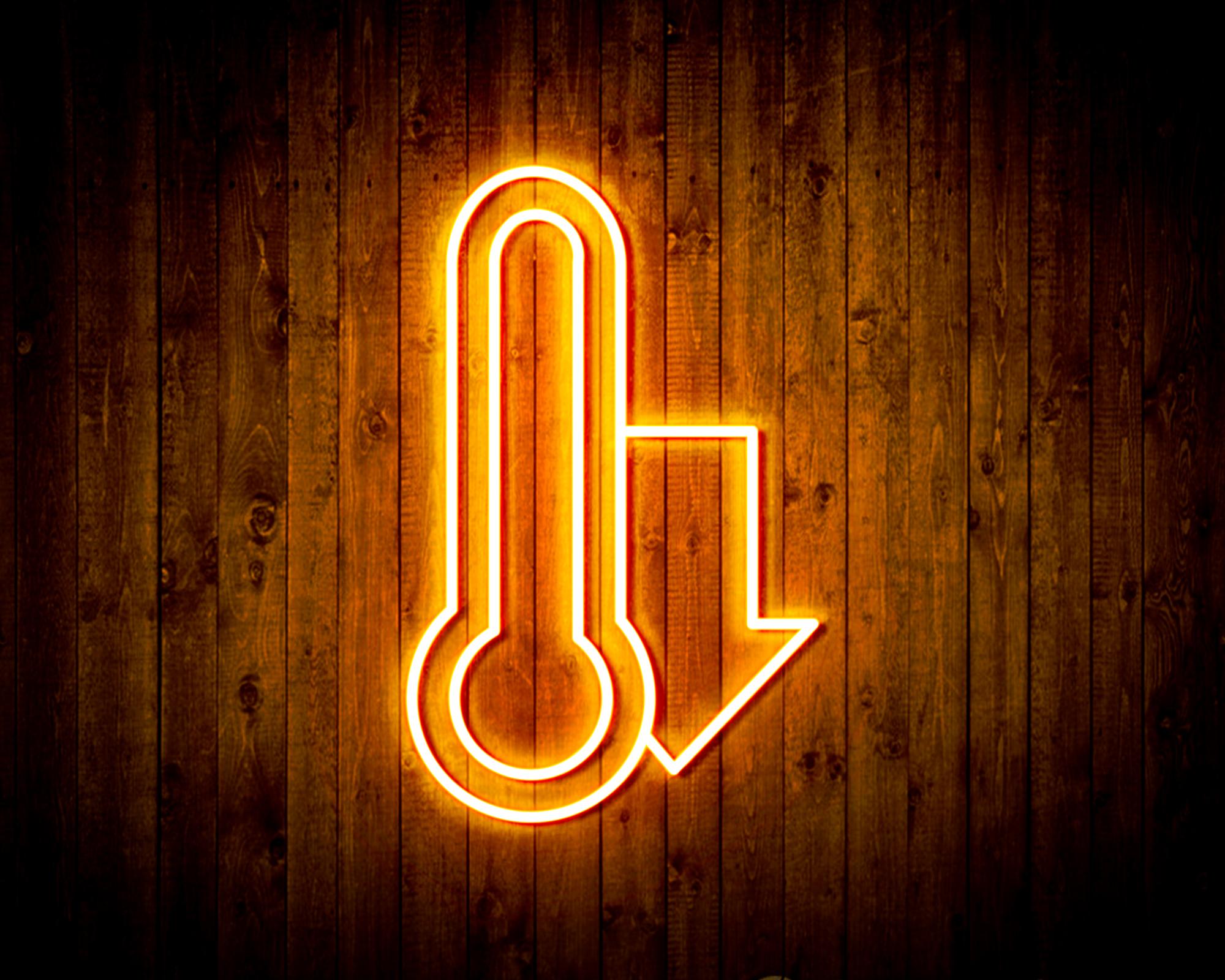 Temperature Drop LED Neon Sign Wall Light