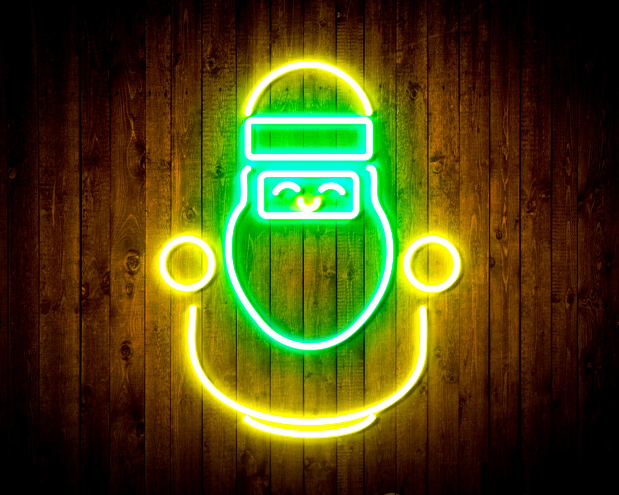 Cute Santa Claus LED Neon Sign Wall Light