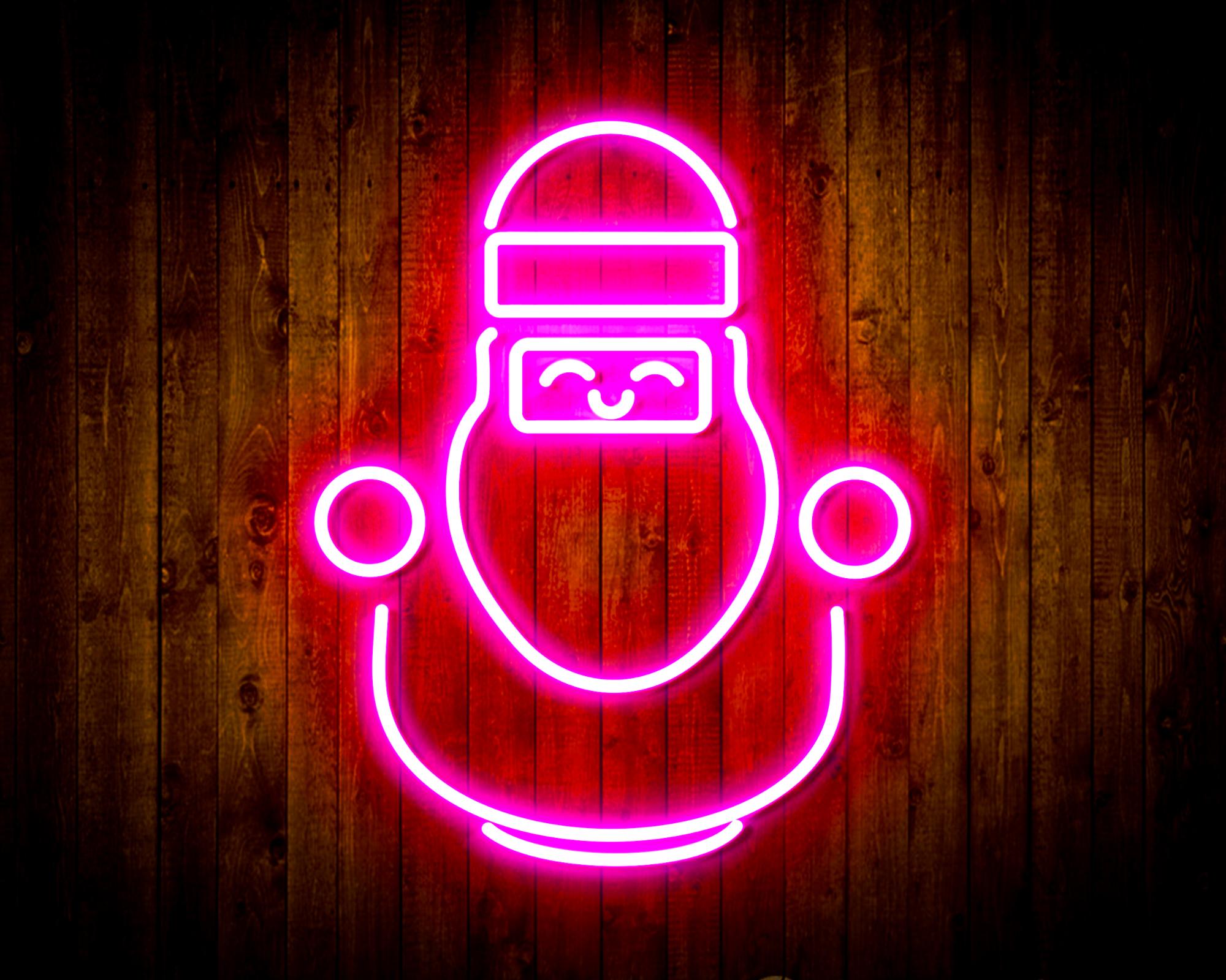 Cute Santa Claus LED Neon Sign Wall Light