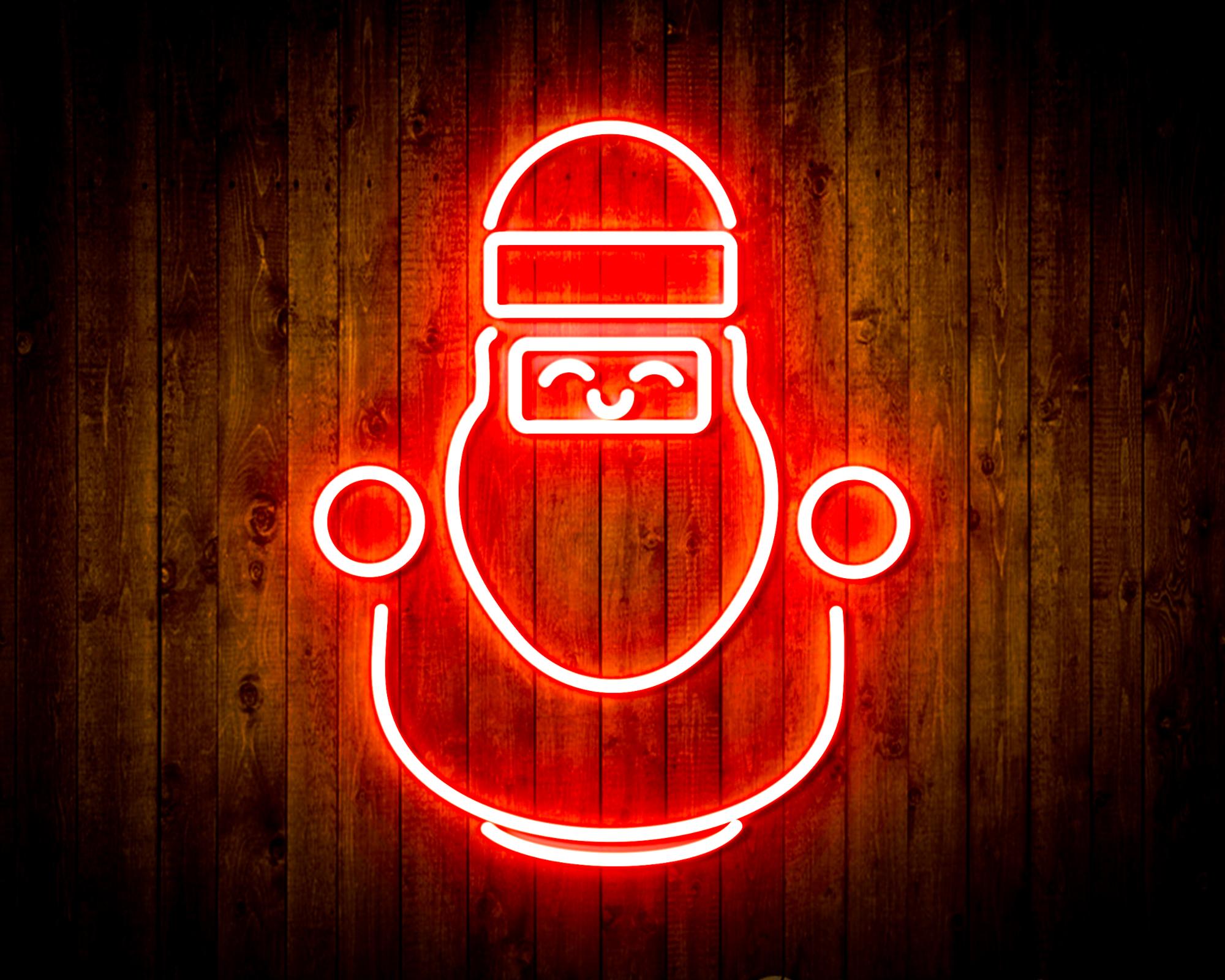 Cute Santa Claus LED Neon Sign Wall Light
